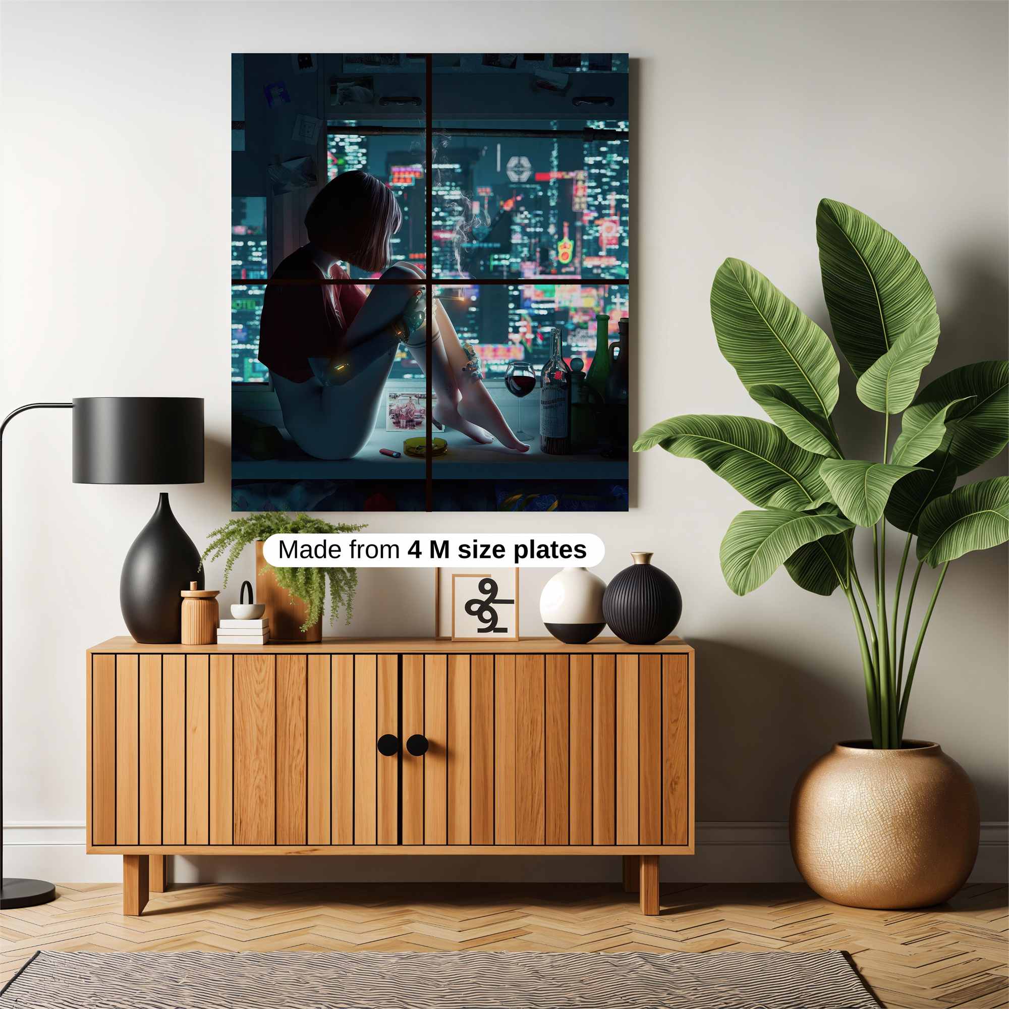 Neon Solitude Safe Wall Magnetic / M