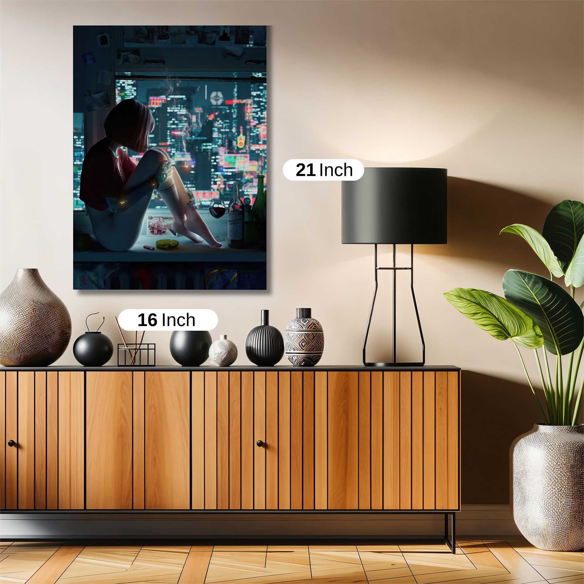 Neon Solitude Safe Wall Magnetic / M