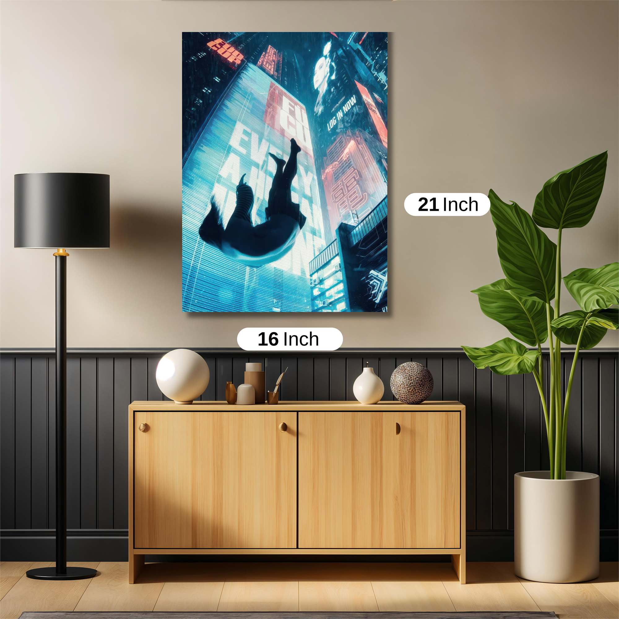 Neon Descent Safe Wall Magnetic / M