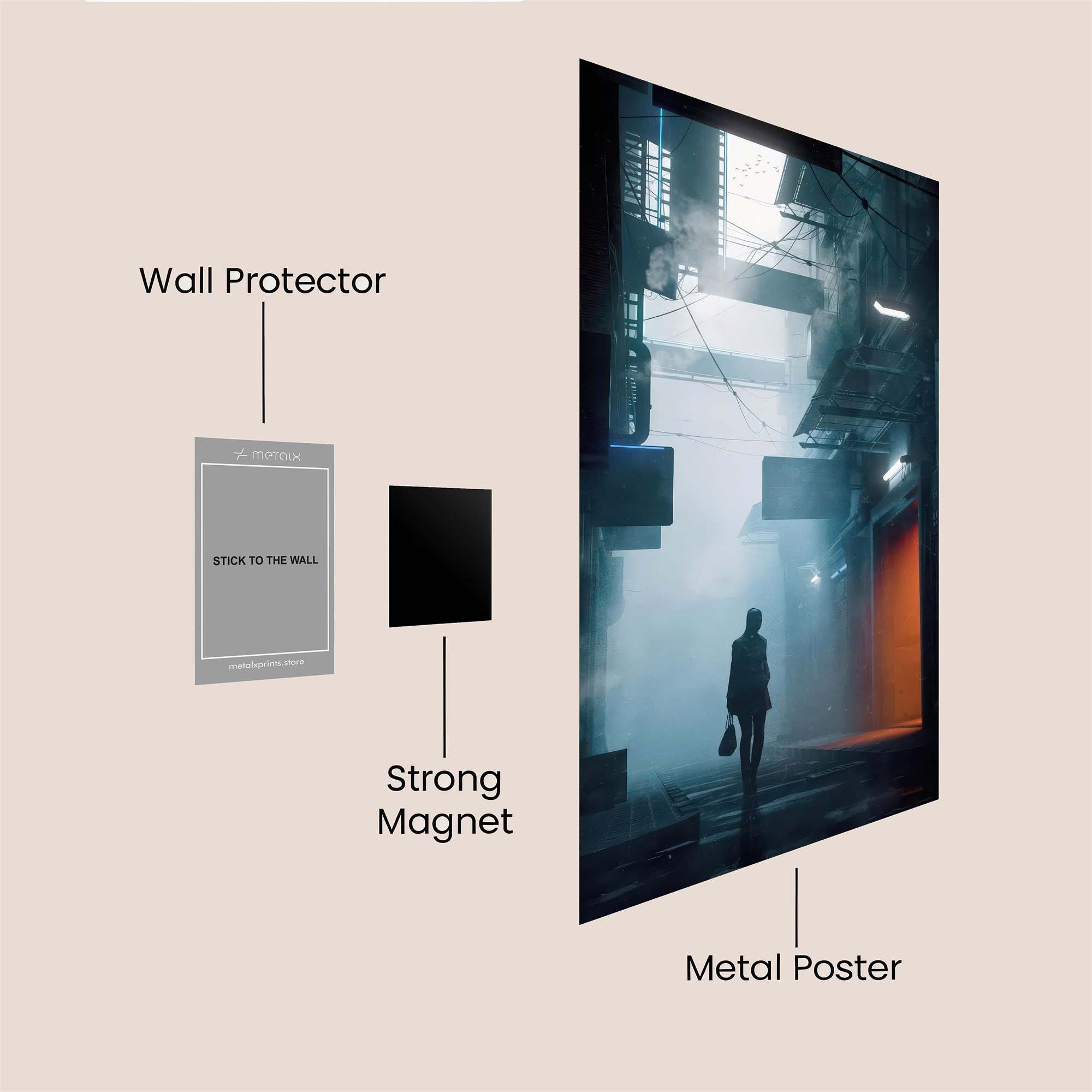 Urban Mystique Safe Wall Magnetic / M