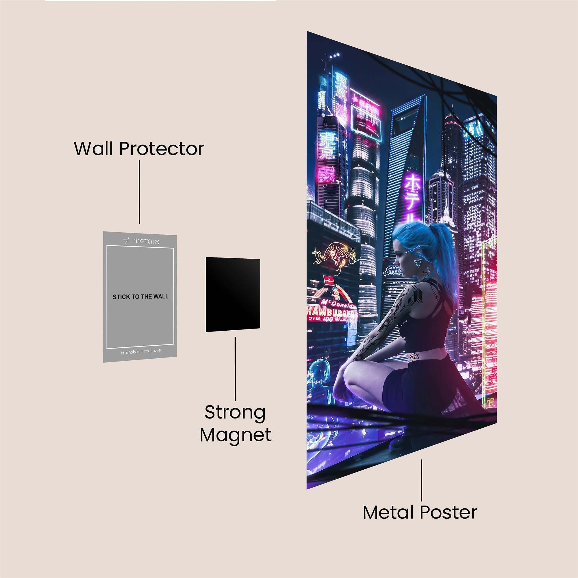 Neon Reverie Safe Wall Magnetic / M