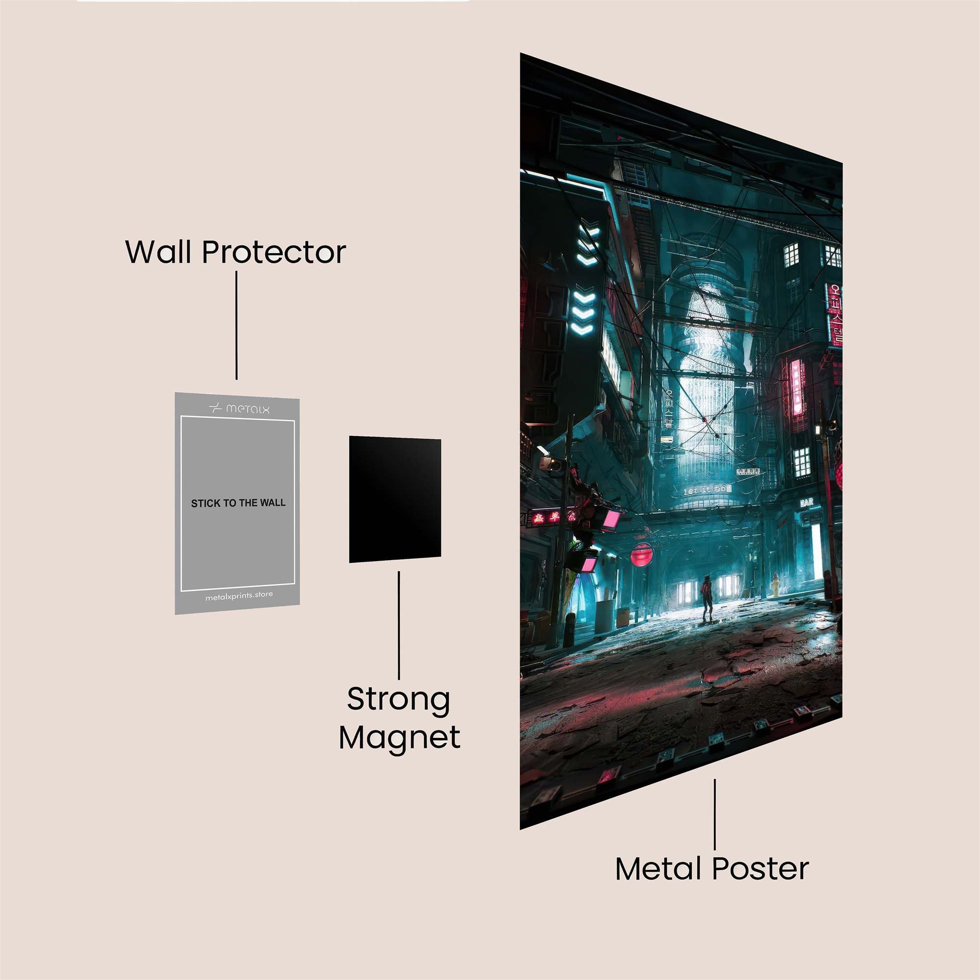 Neon Reverie Safe Wall Magnetic / M