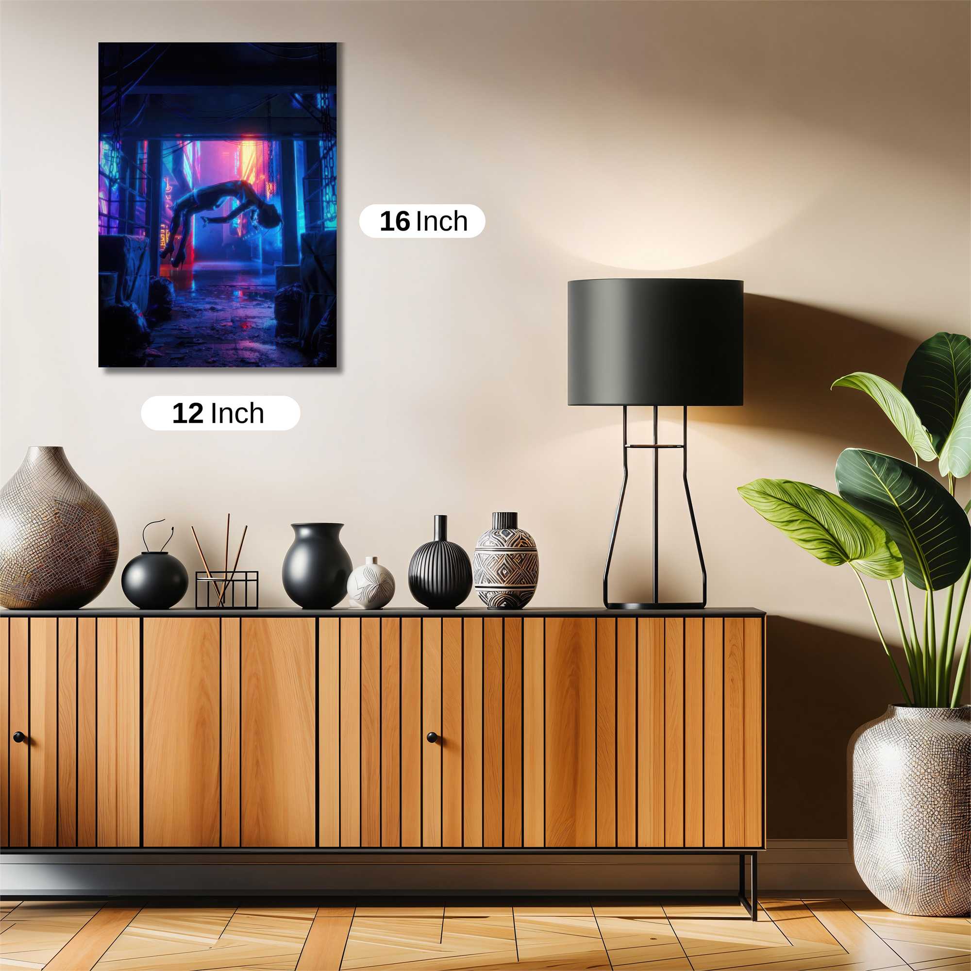 Neon Ascension Safe Wall Magnetic / M