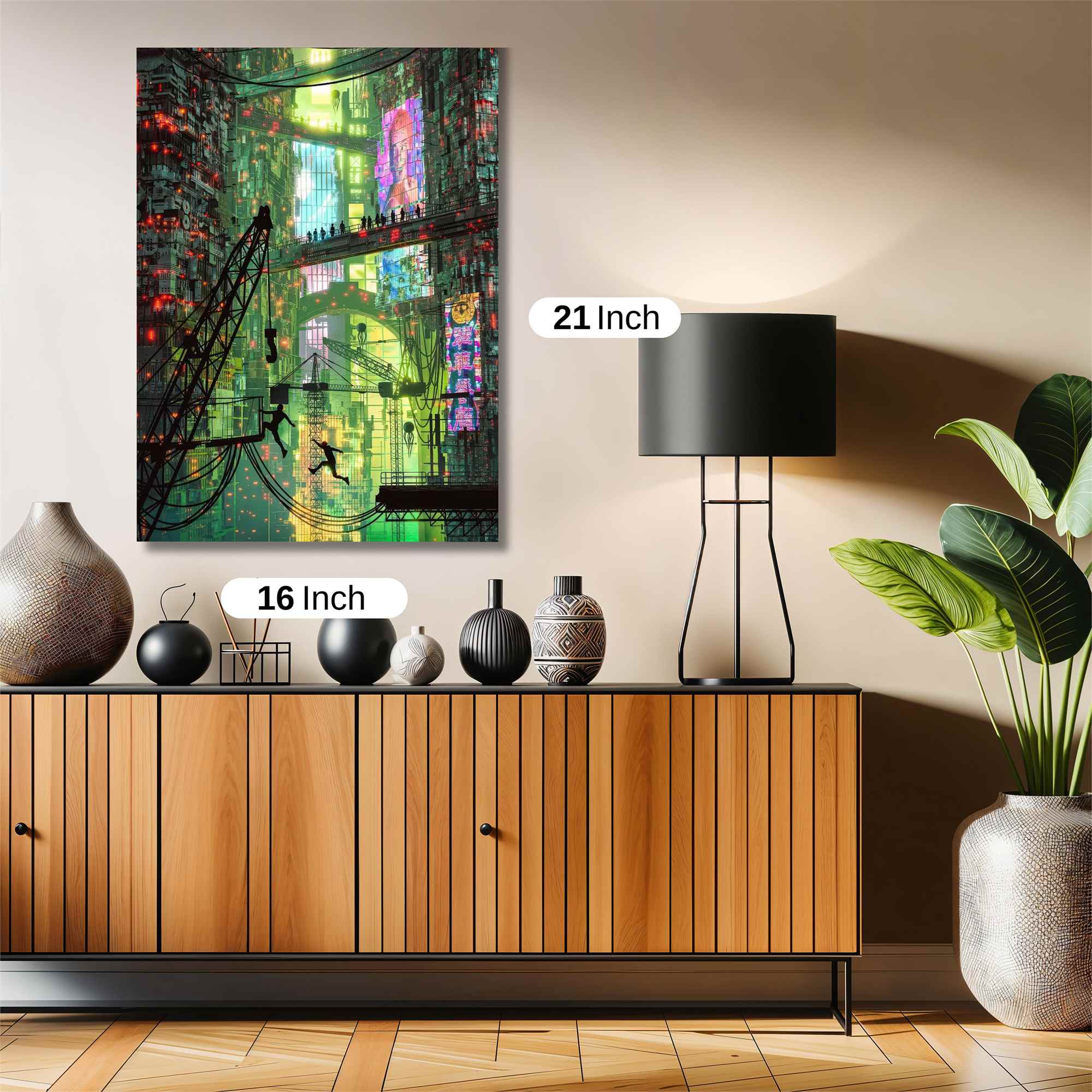 Neon Labyrinth Safe Wall Magnetic / M