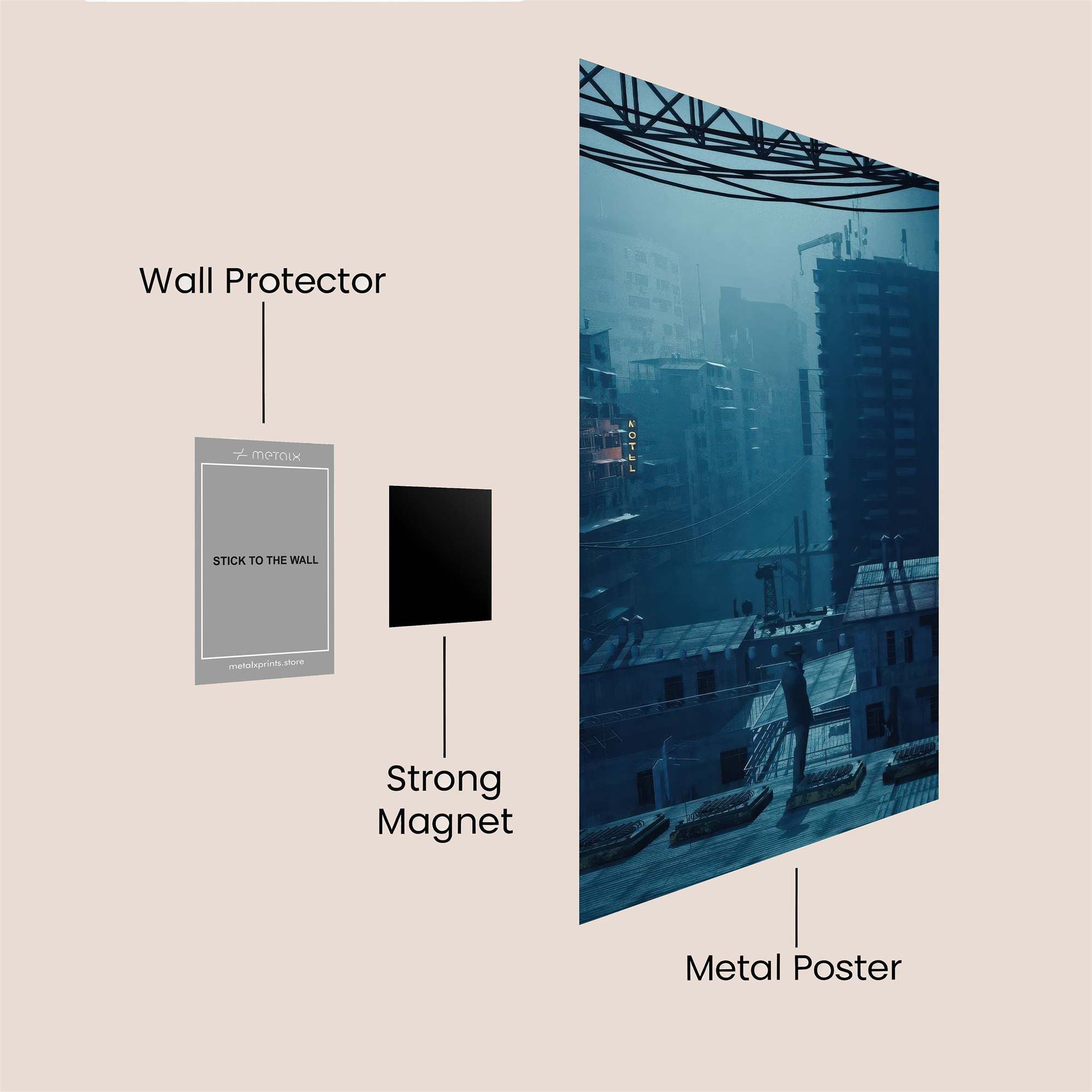 Urban Dusk Safe Wall Magnetic / M