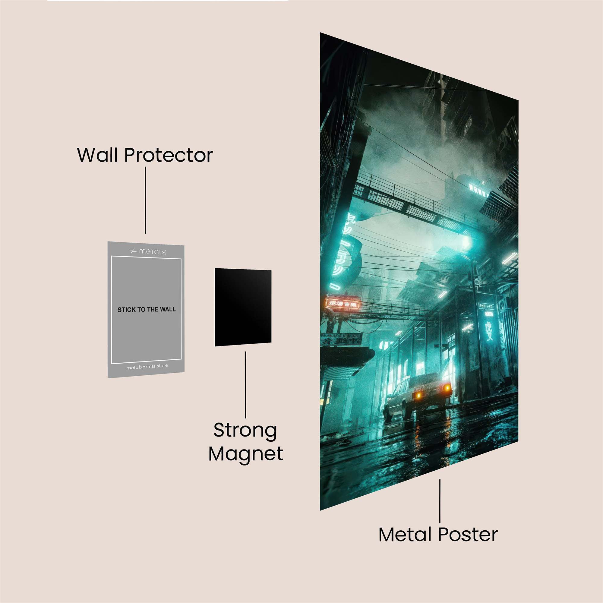 Neon Reverie Safe Wall Magnetic / M