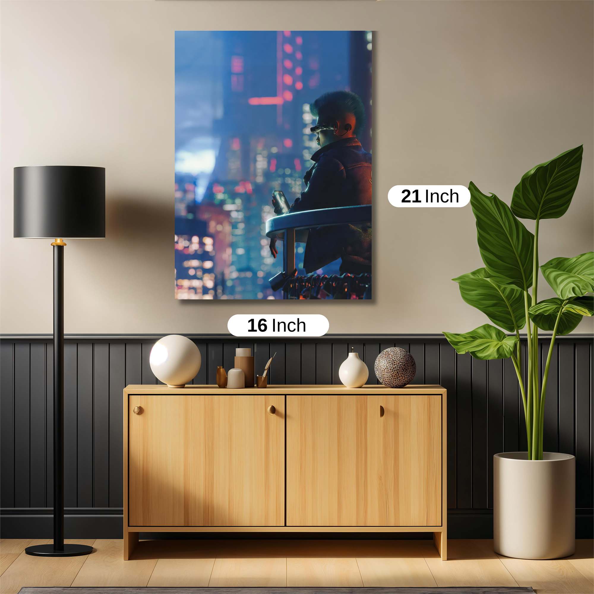 Cyberpunk Reflection Safe Wall Magnetic / M