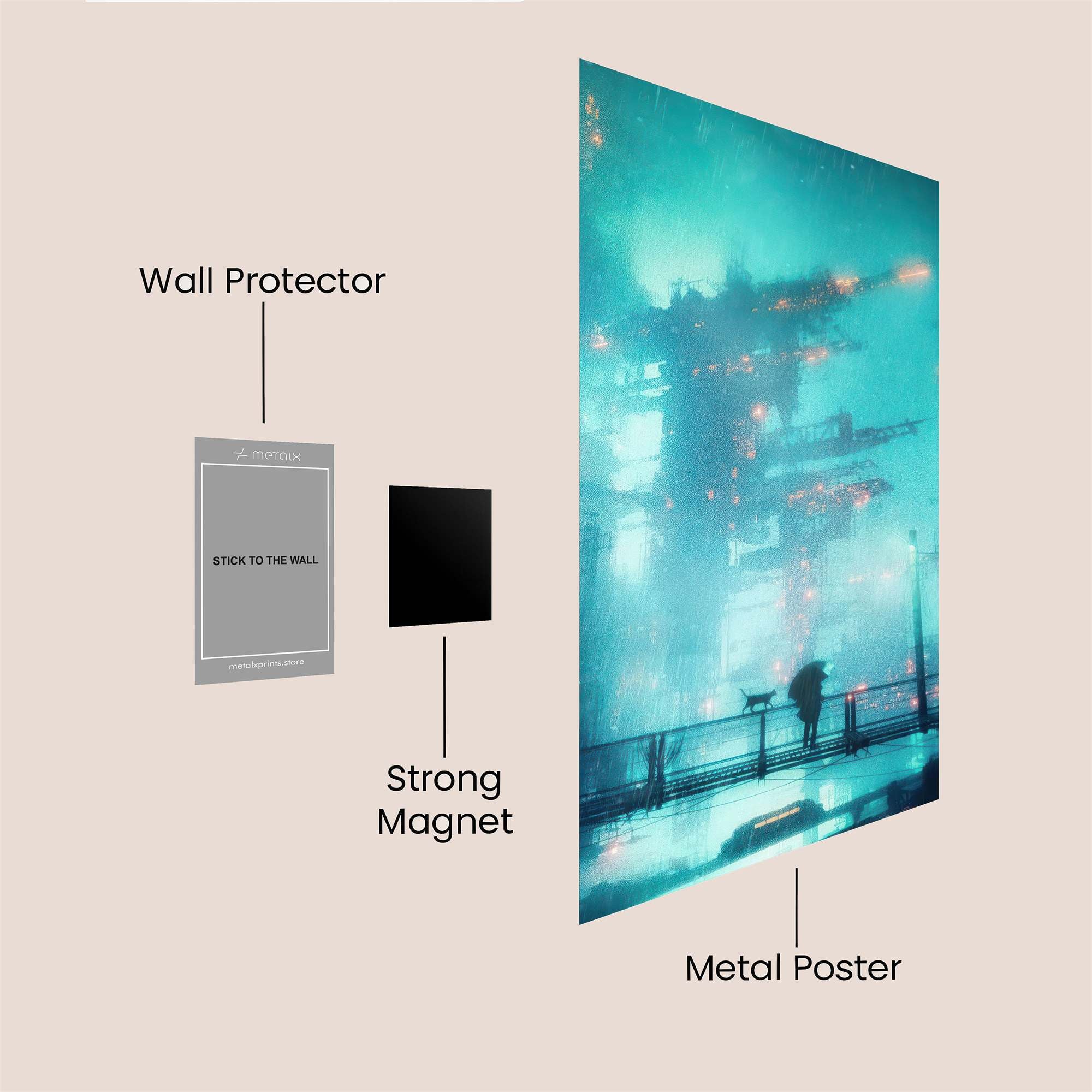 Cybernetic Solitude Safe Wall Magnetic / M