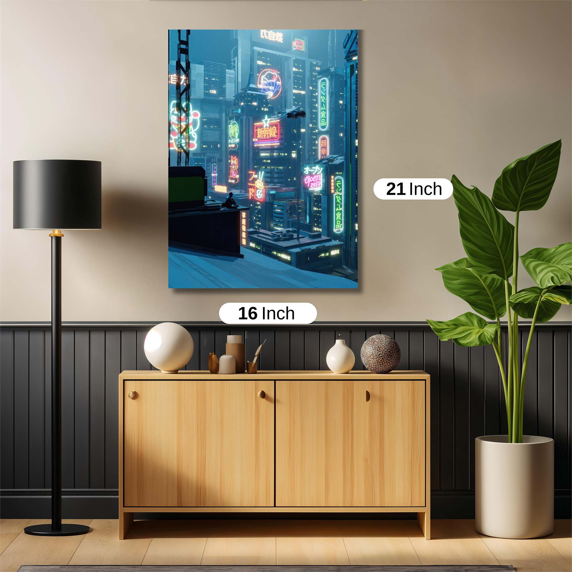 Neon Serenity Safe Wall Magnetic / M