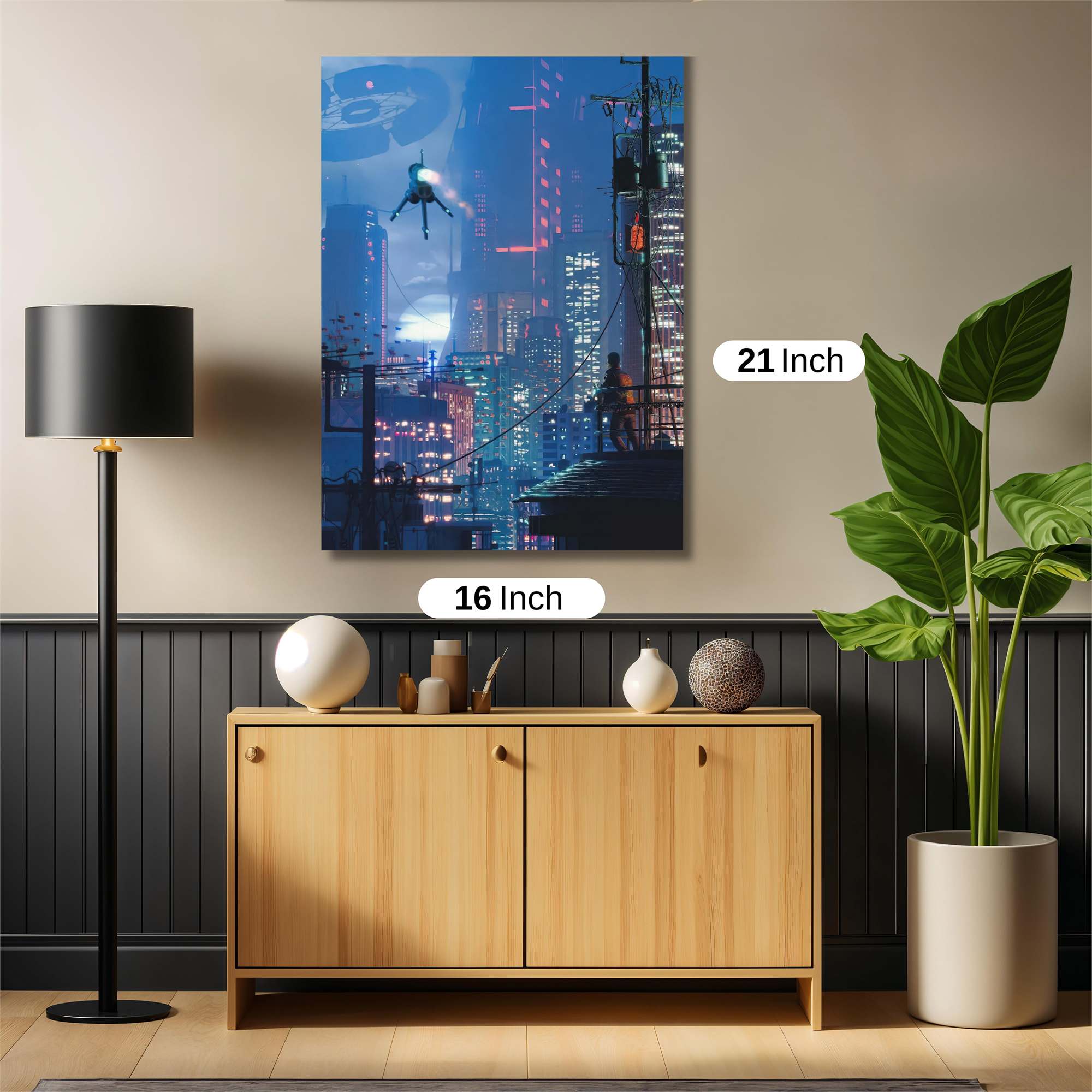 Futuristic Reverie Safe Wall Magnetic / M