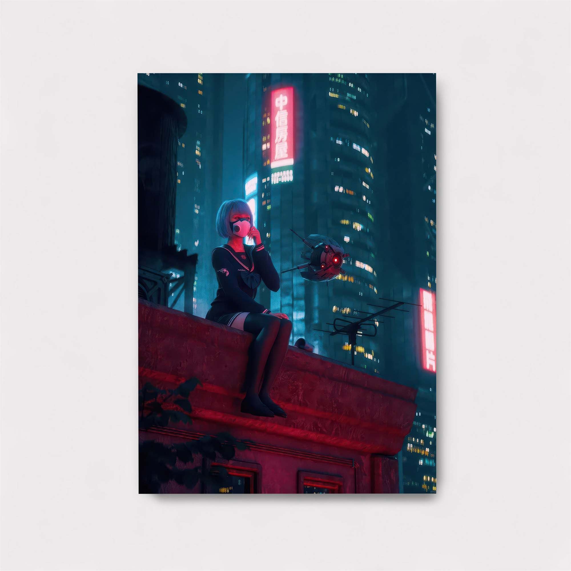 Neon Solitude Safe Wall Magnetic / M