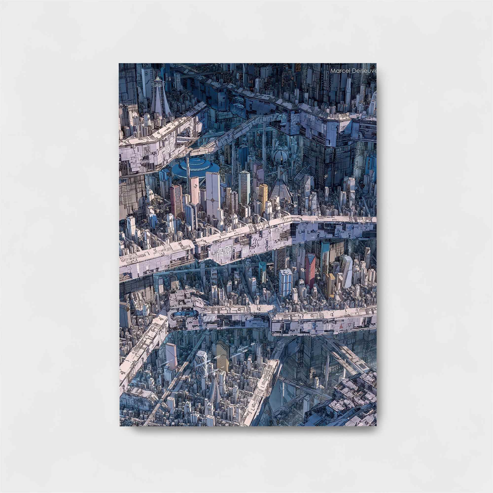 Cityscape Labyrinth Safe Wall Magnetic / M