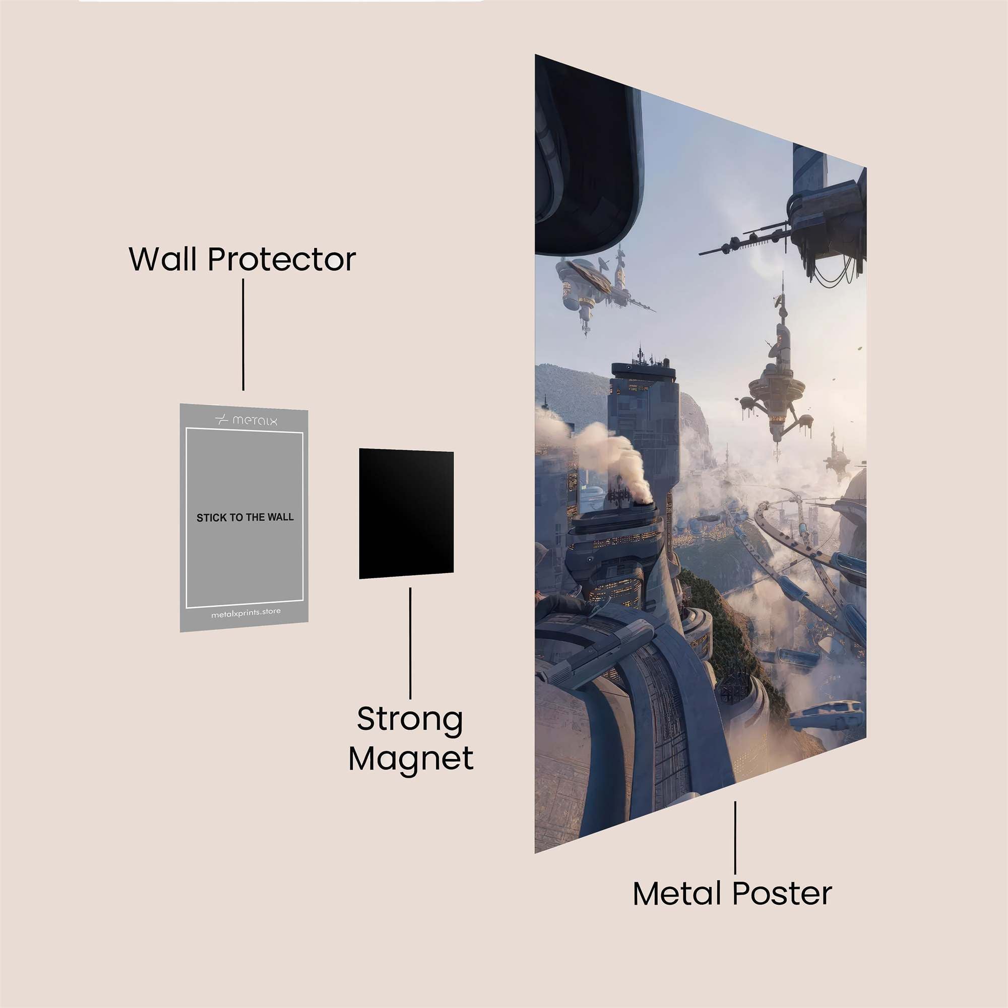Skyward Serenity Safe Wall Magnetic / M