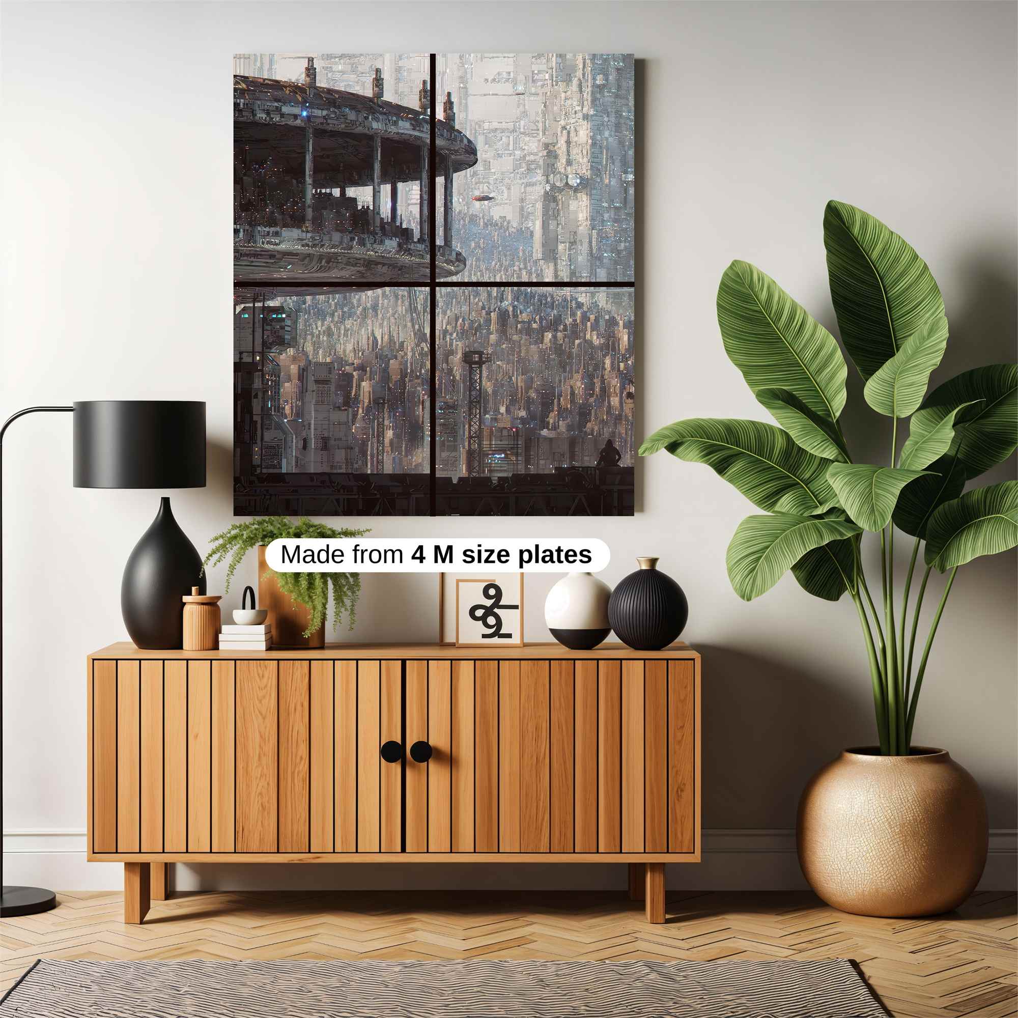 Futuristic Serenity Safe Wall Magnetic / M