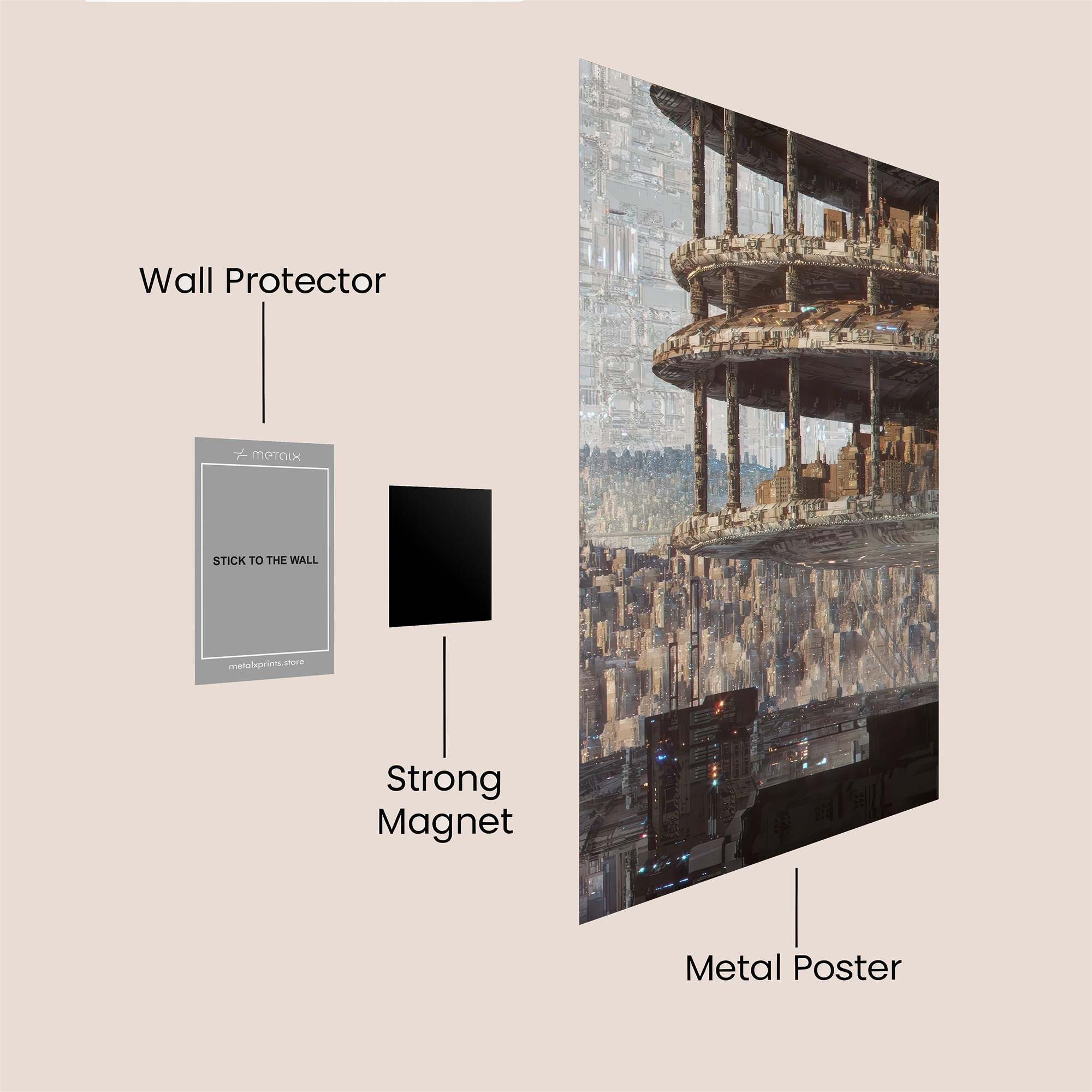 Urban Reverie Safe Wall Magnetic / M