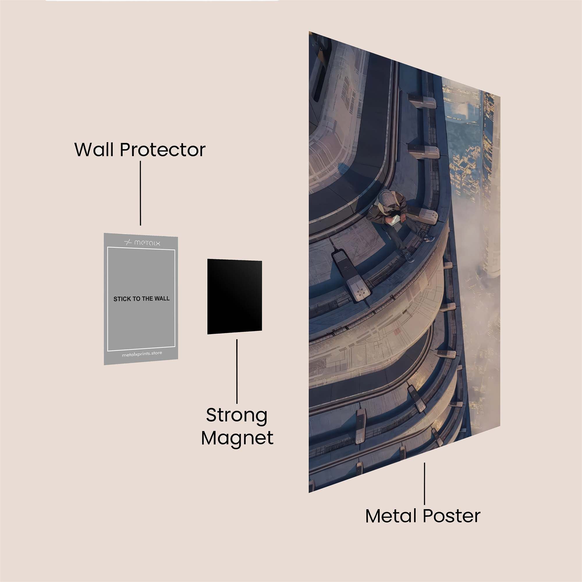 Urban Heights Safe Wall Magnetic / M