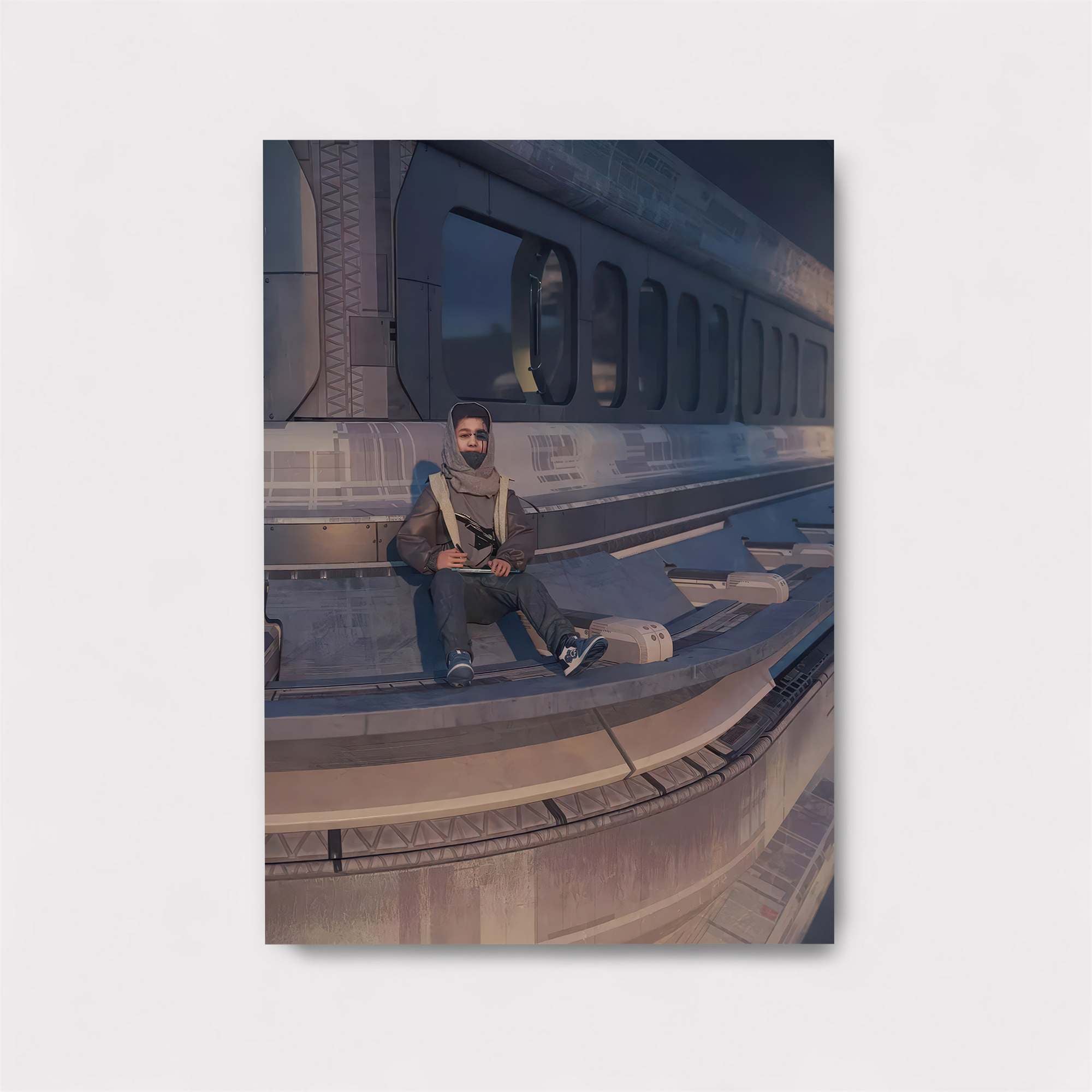 Futuristic Solitude Safe Wall Magnetic / M