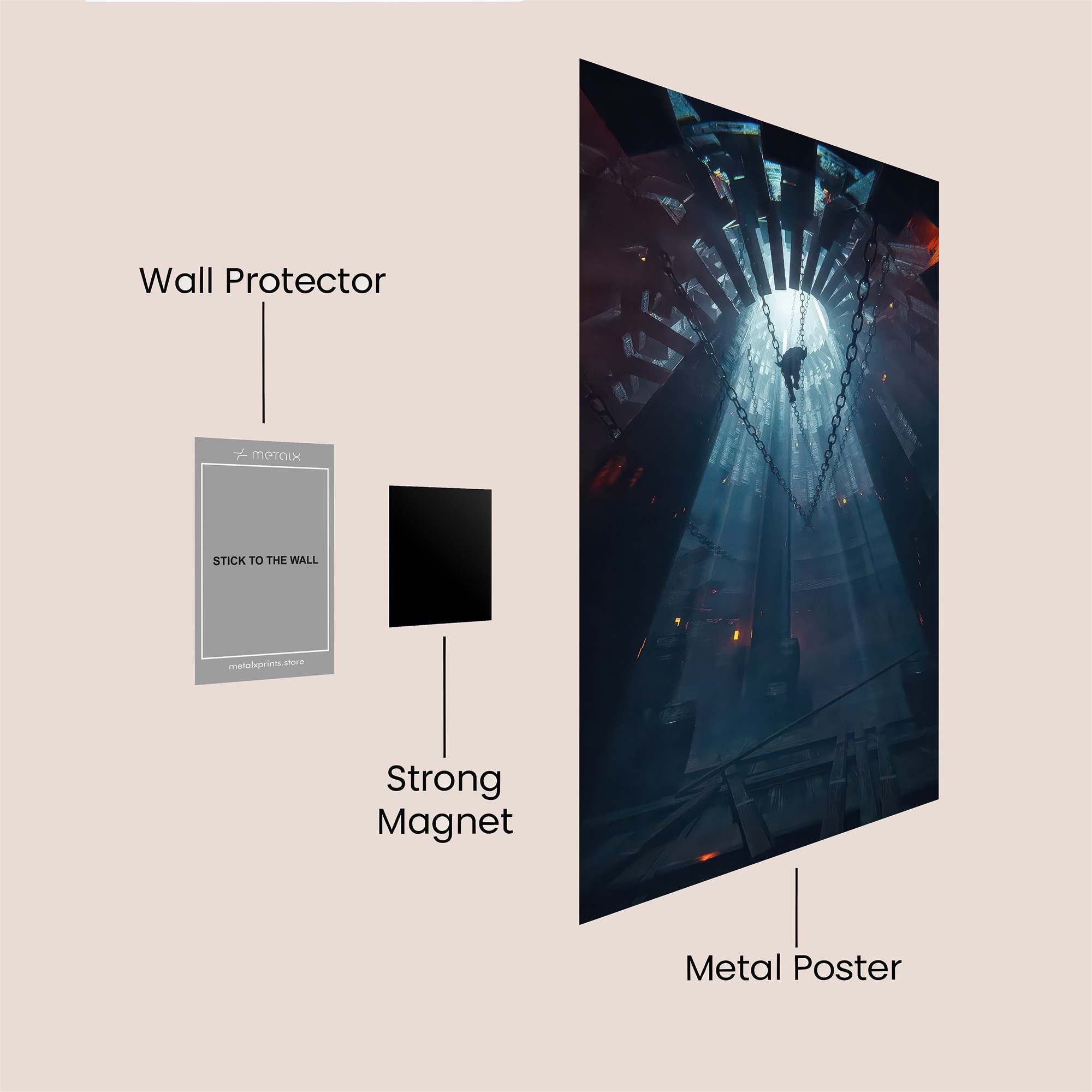 Ascend Illuminance Safe Wall Magnetic / M