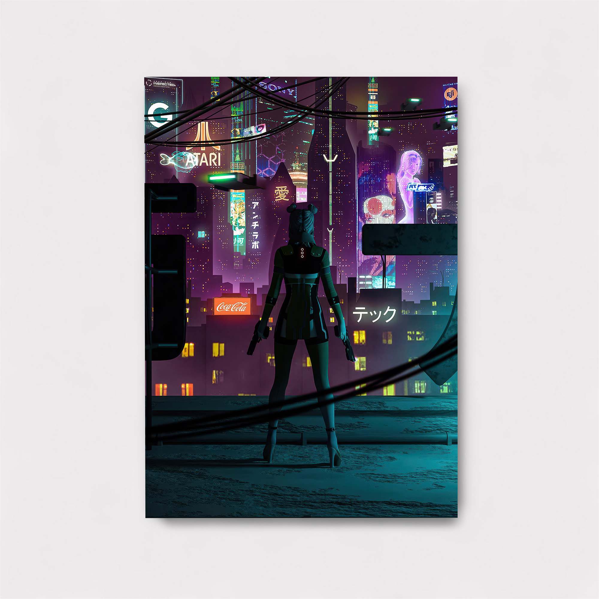 Cyberpunk Dystopia Safe Wall Magnetic / M