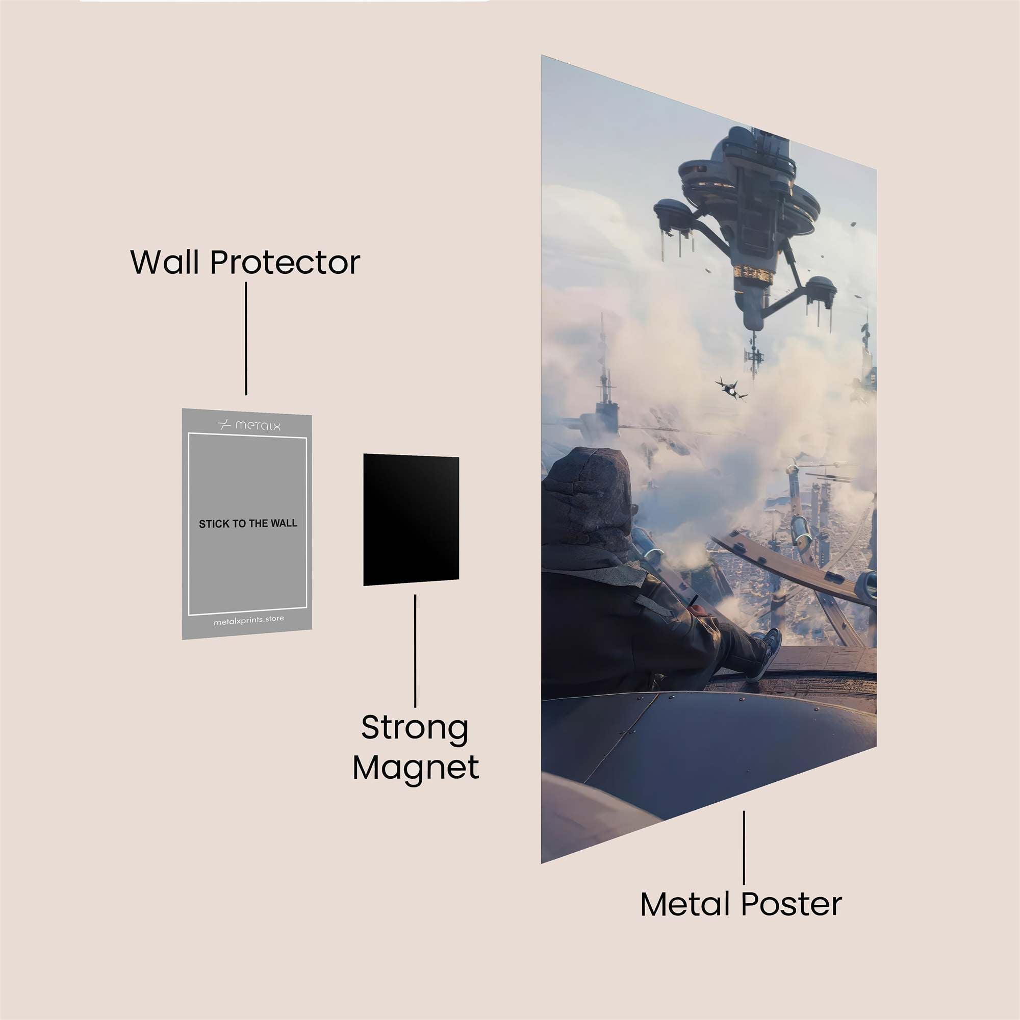 Futuristic Reverie Safe Wall Magnetic / M