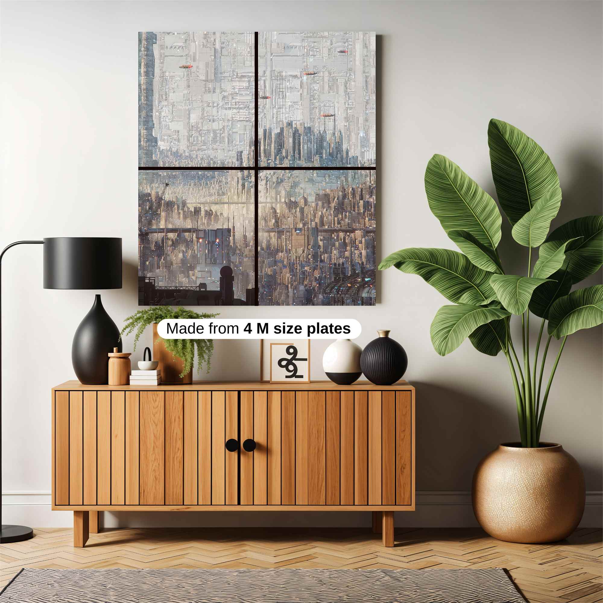 Futuristic Tapestry Safe Wall Magnetic / M