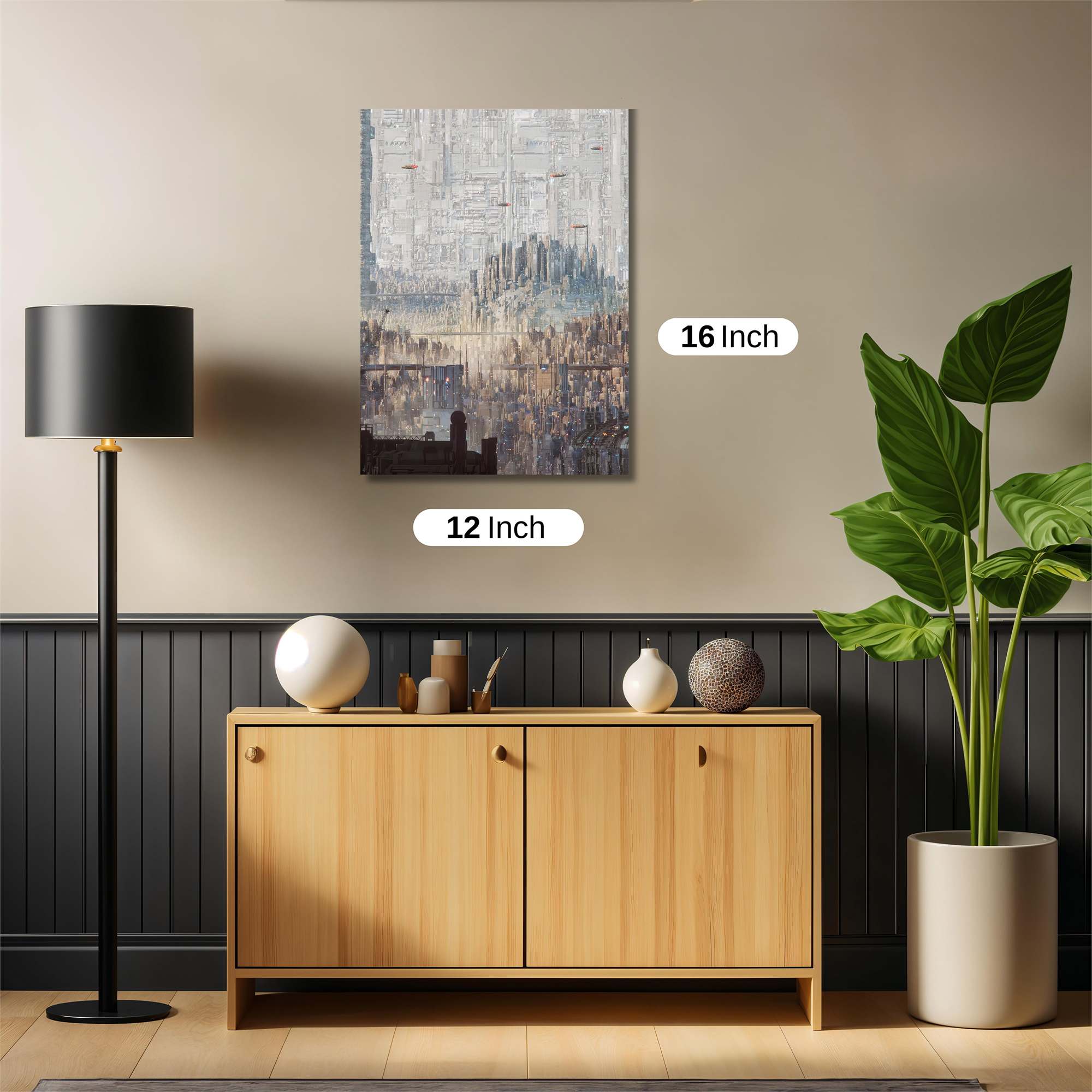 Futuristic Tapestry Safe Wall Magnetic / M