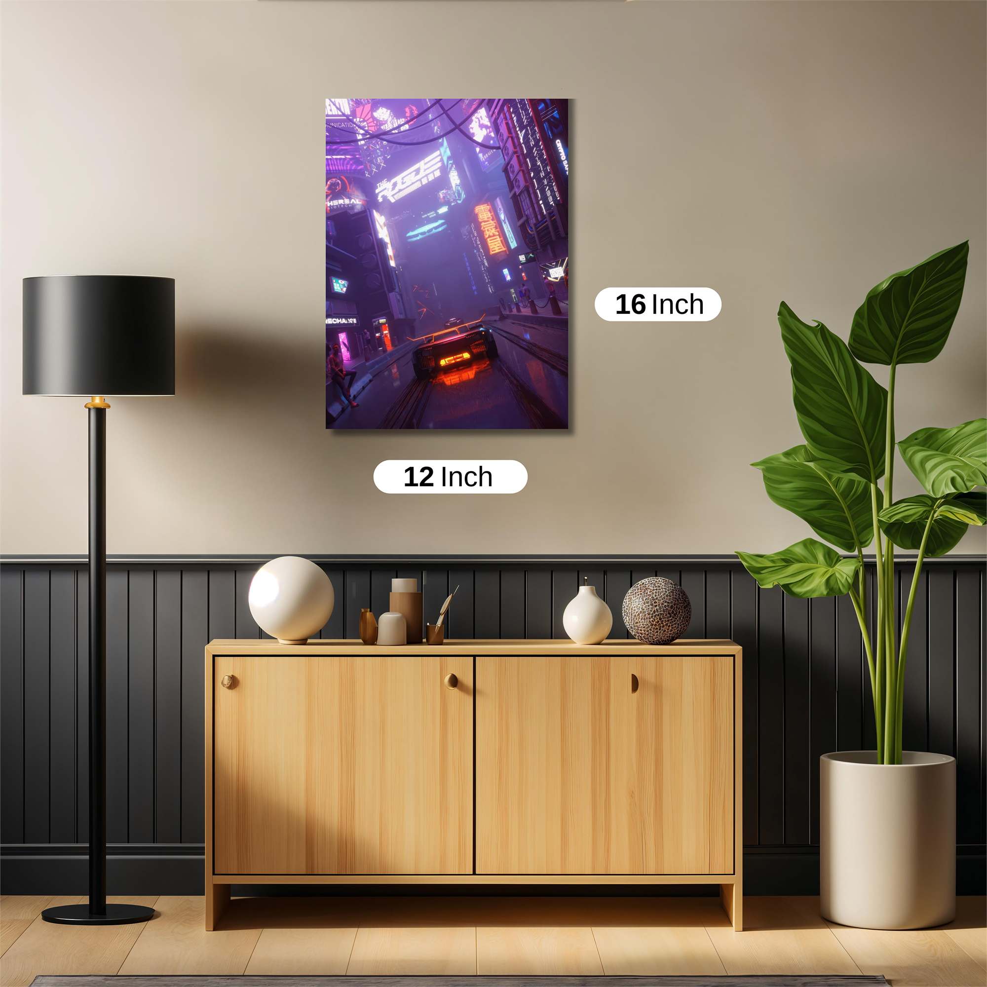 Neon Dreamscape Safe Wall Magnetic / M