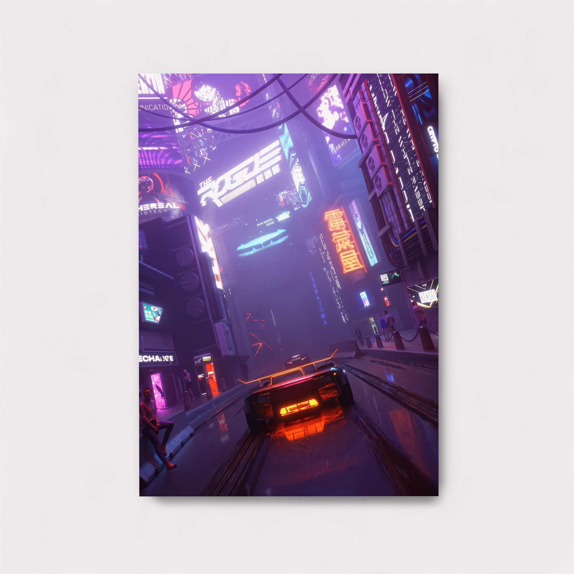 Neon Dreamscape Safe Wall Magnetic / M