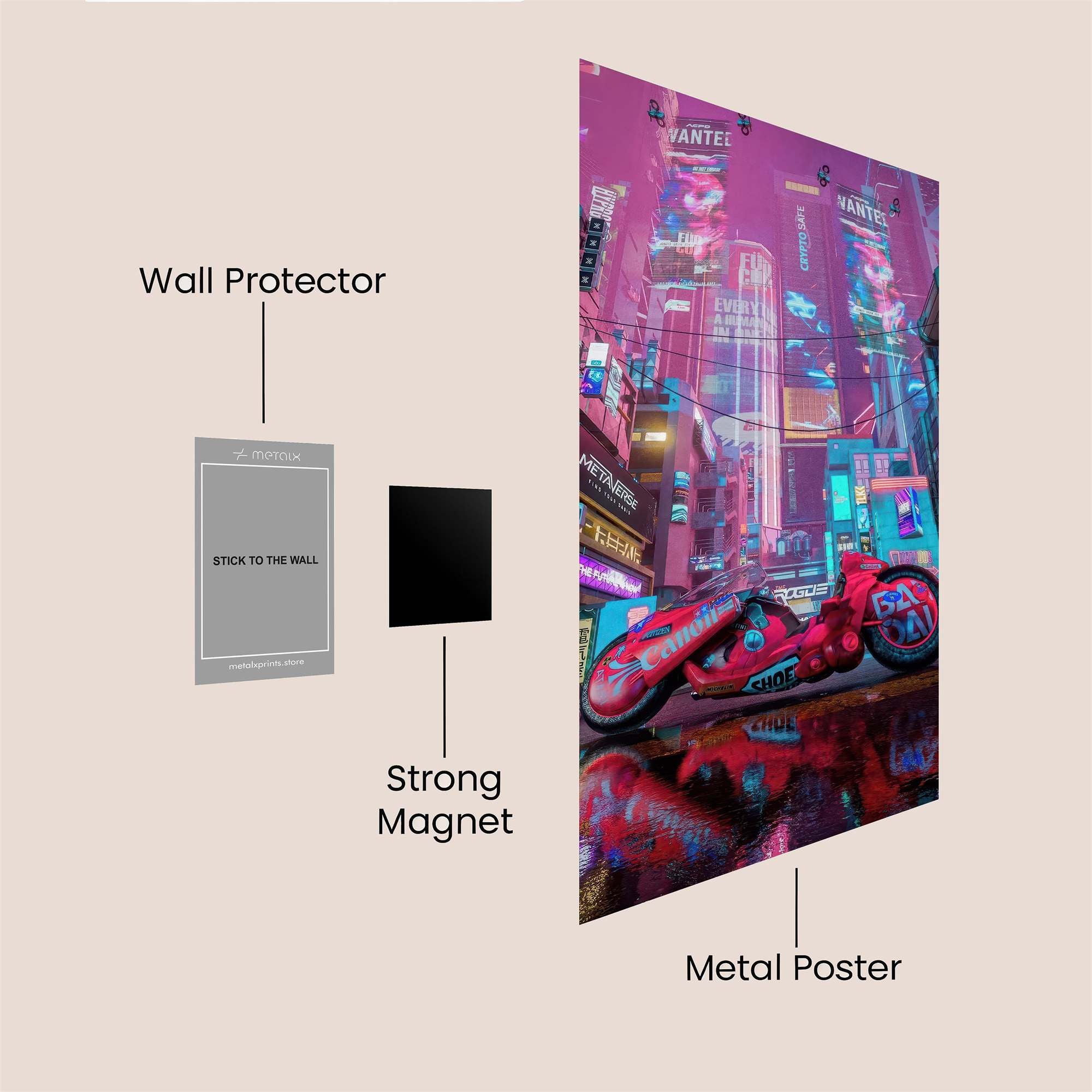 Cyber Dreamscape Safe Wall Magnetic / M