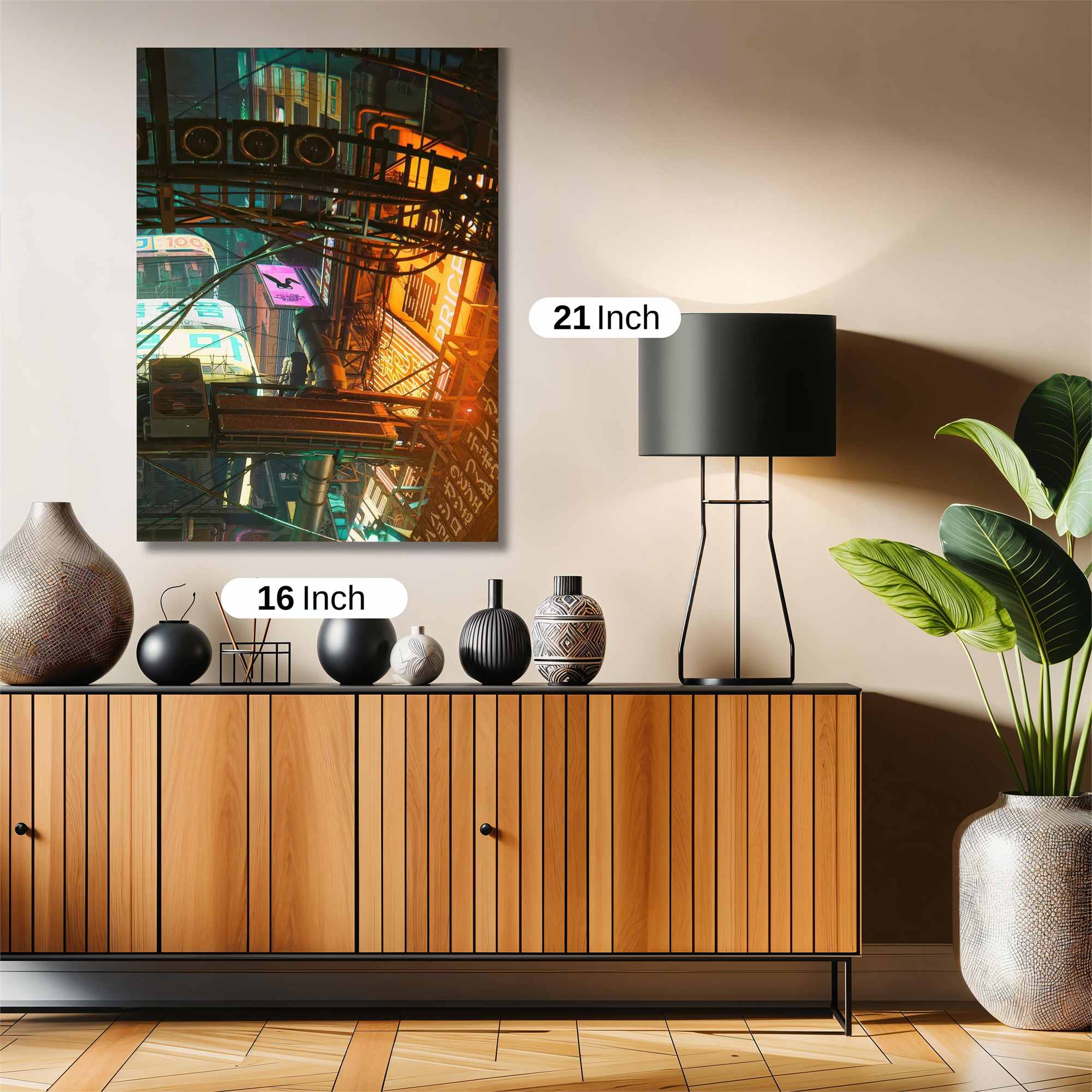 Neon Labyrinth Safe Wall Magnetic / M