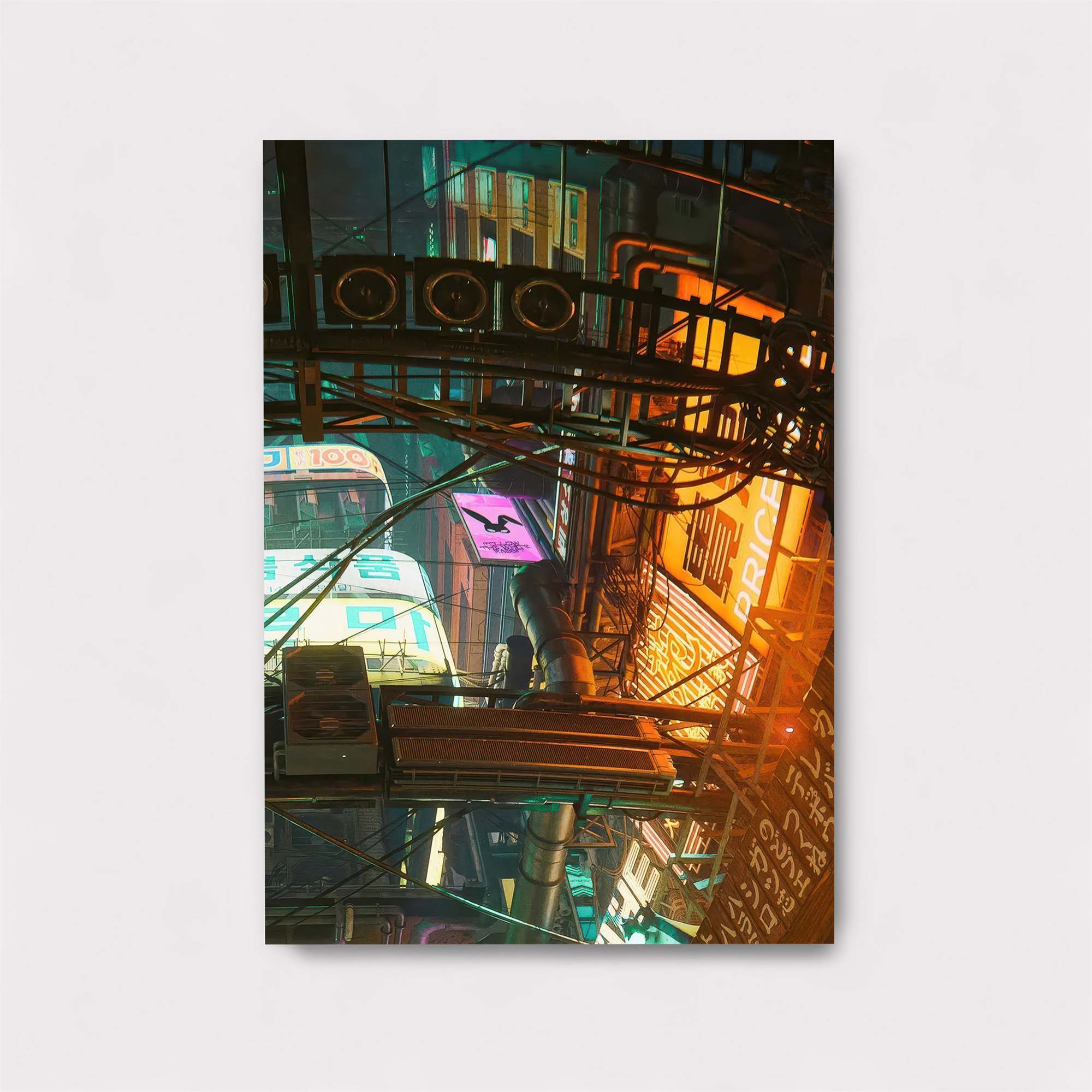 Neon Labyrinth Safe Wall Magnetic / M