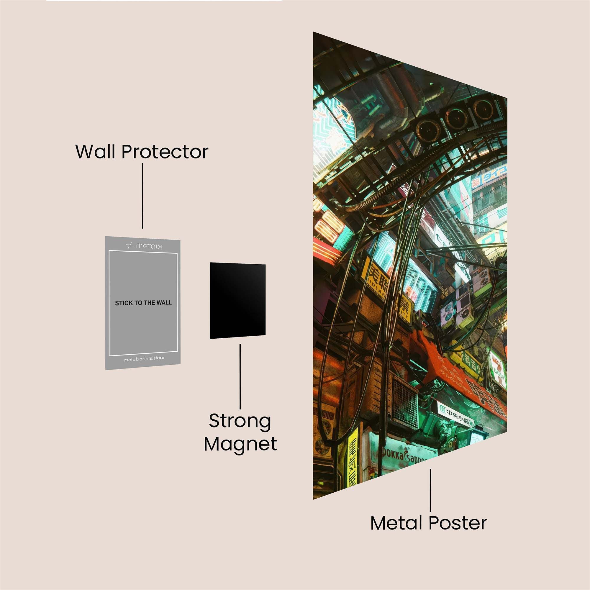 Neon Complexity Safe Wall Magnetic / M