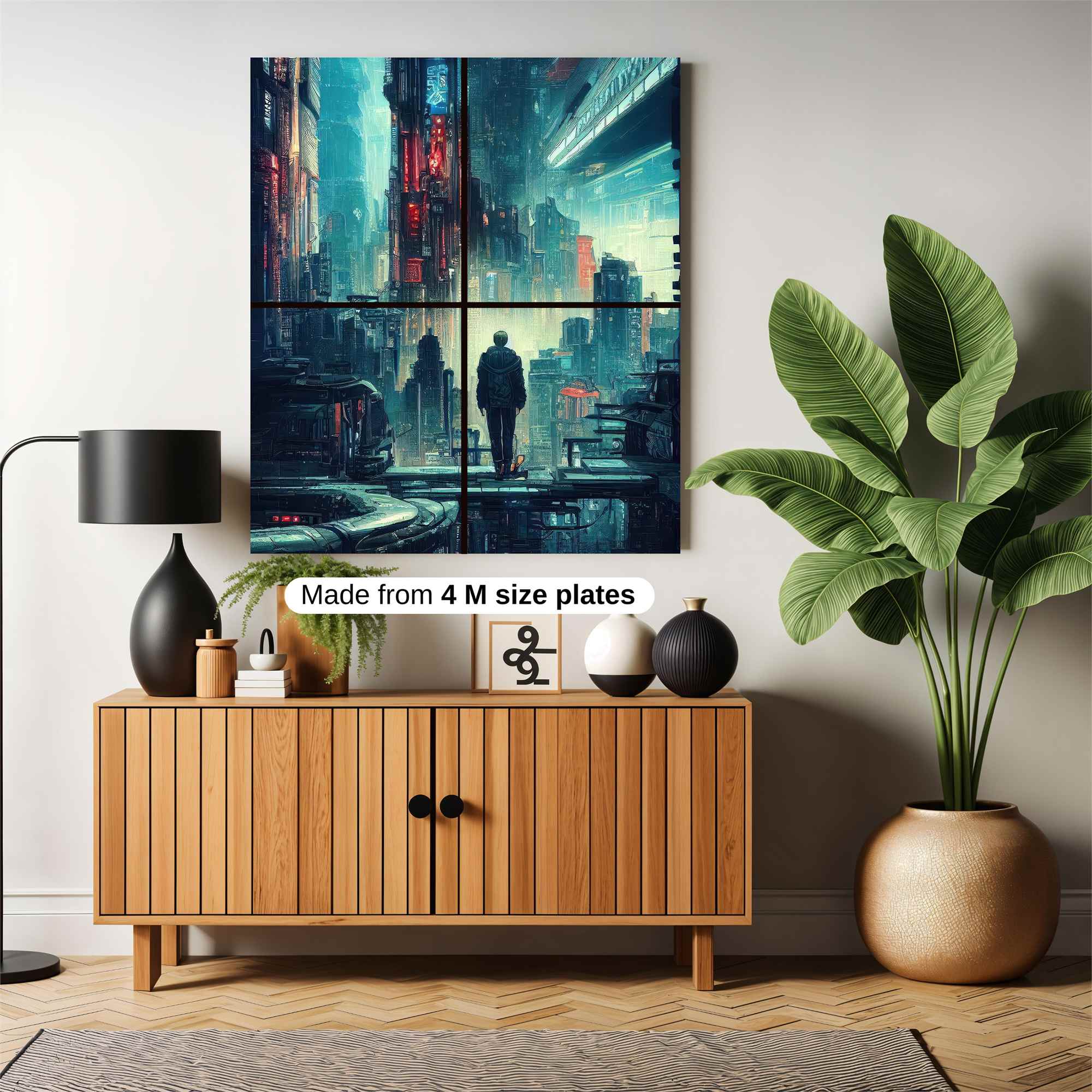 Futuristic Solitude Safe Wall Magnetic / M