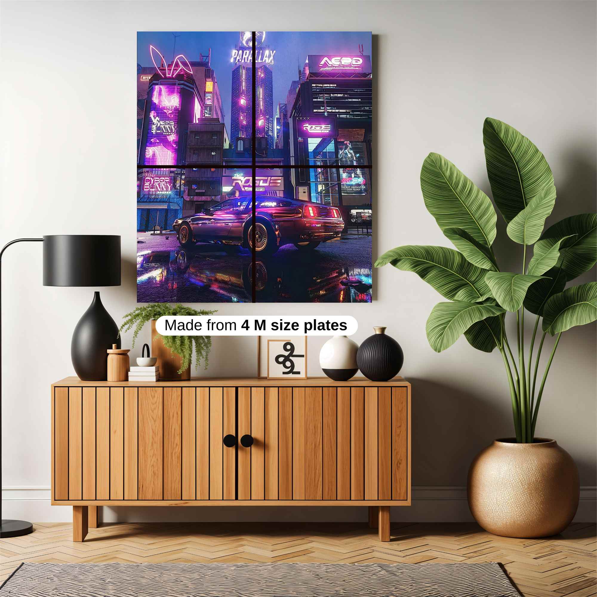 Neon Dreamscape Safe Wall Magnetic / M