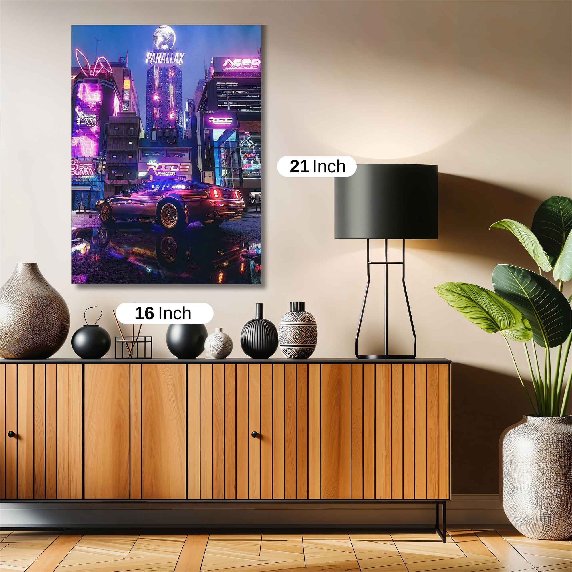 Neon Dreamscape Safe Wall Magnetic / M