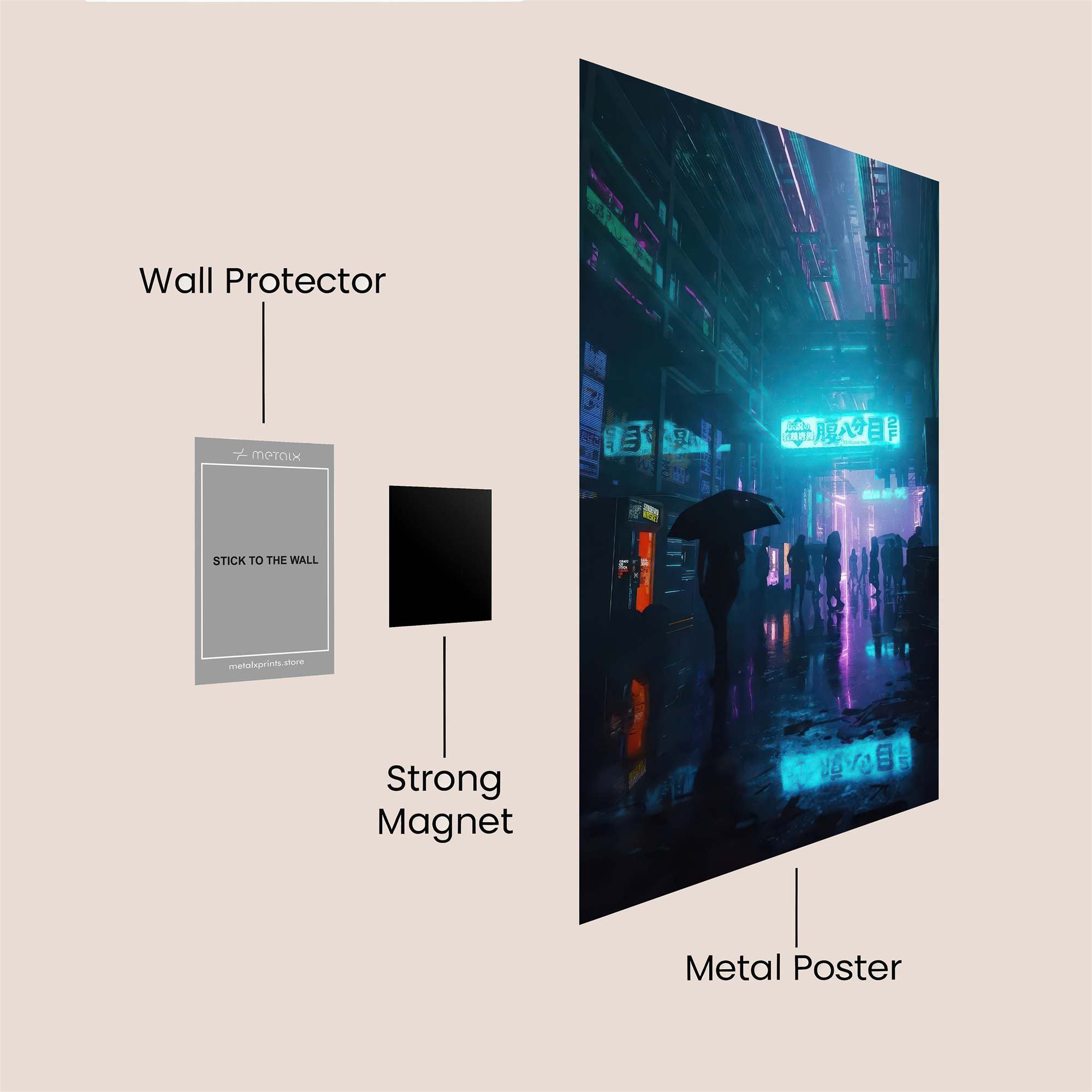 Neon Reverie Safe Wall Magnetic / M