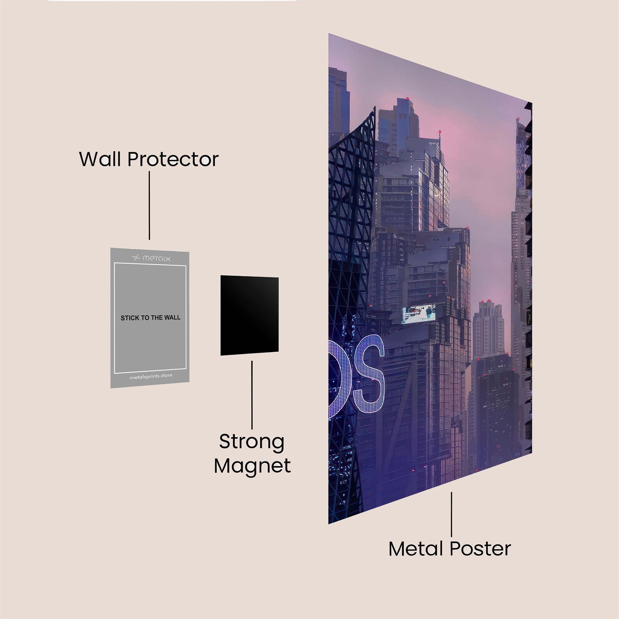 Urban Serenity Safe Wall Magnetic / M