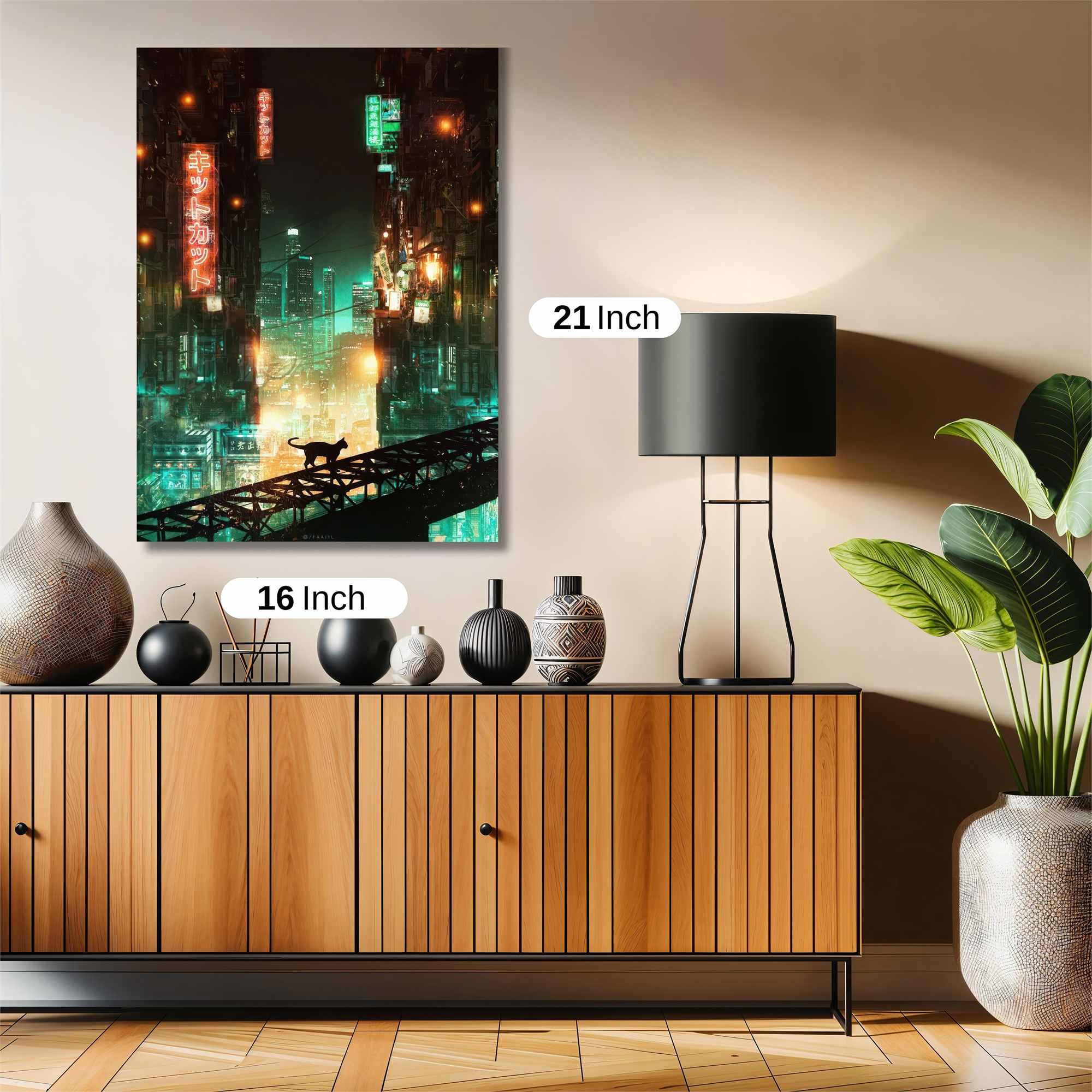 Neon Serenity Safe Wall Magnetic / M