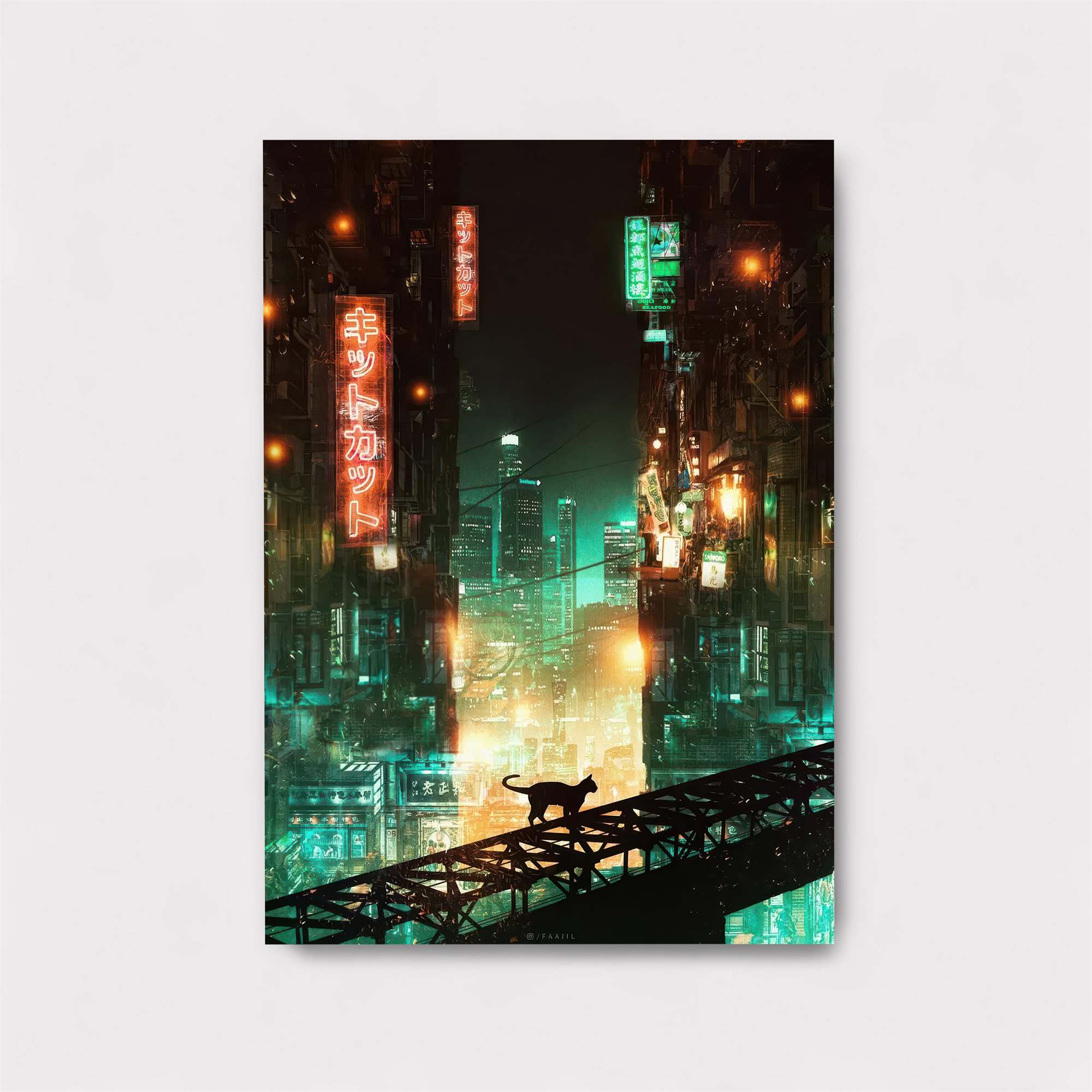 Neon Serenity Safe Wall Magnetic / M