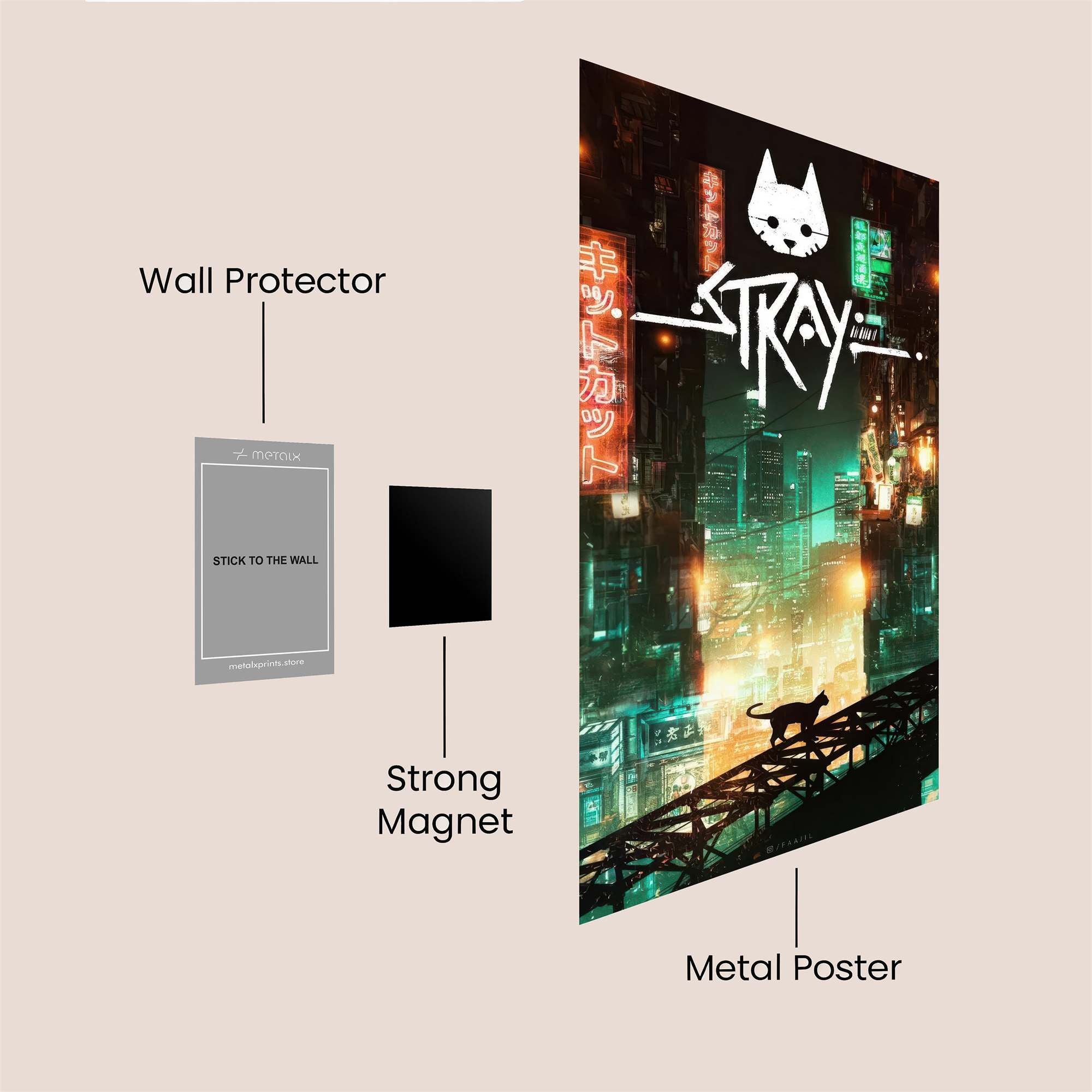Stray Odyssey Safe Wall Magnetic / M