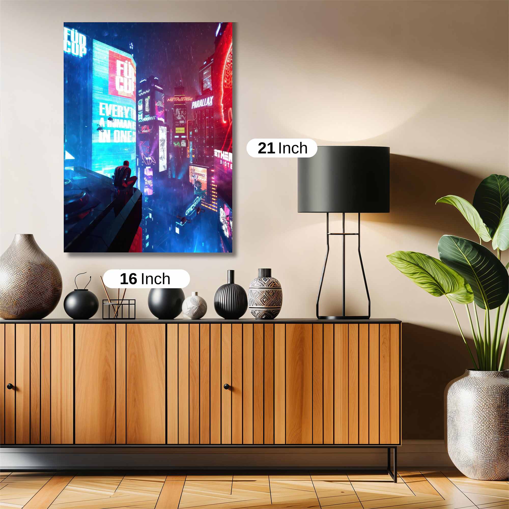 Futuristic Glow Safe Wall Magnetic / M