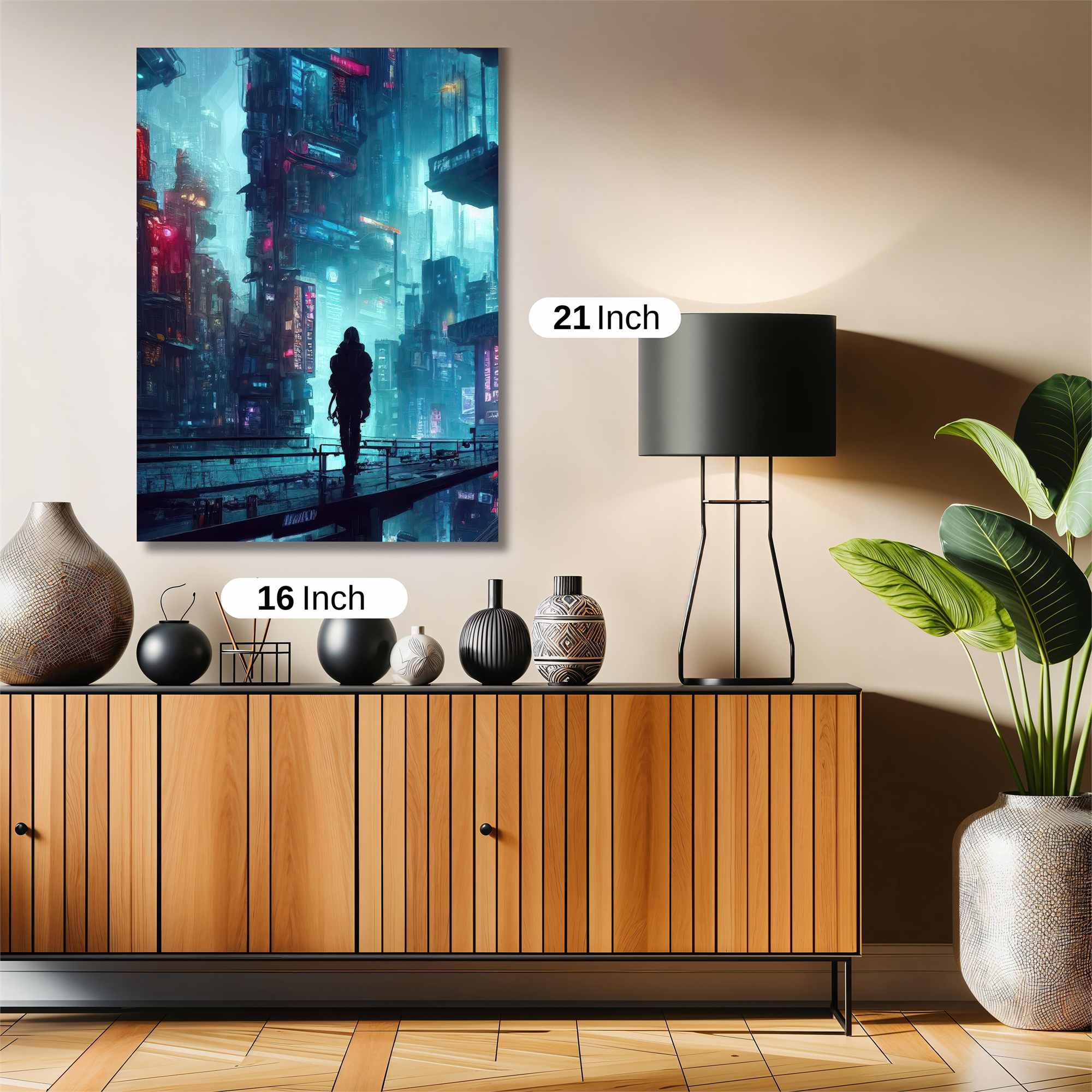 Neon Serenity Safe Wall Magnetic / M