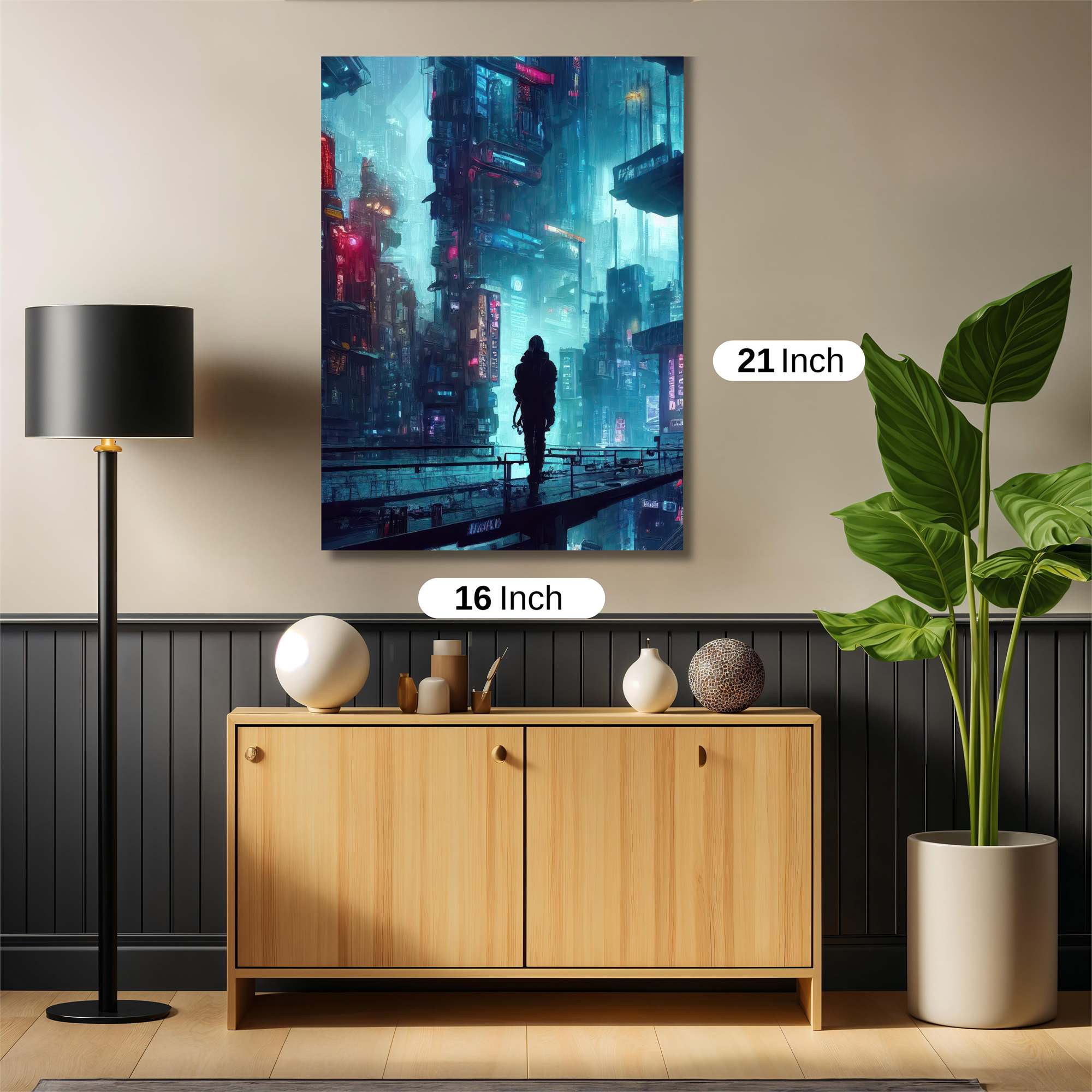 Neon Serenity Safe Wall Magnetic / M