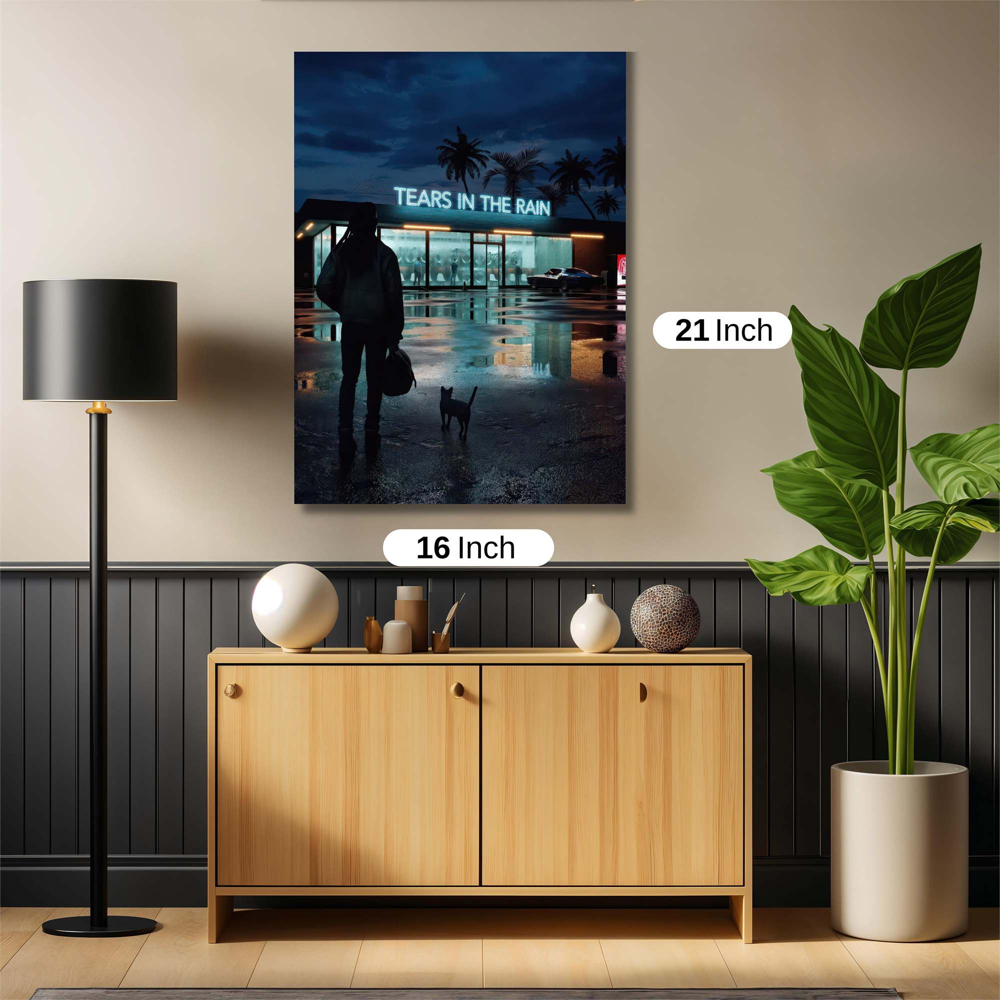 Neon Reflection Safe Wall Magnetic / M