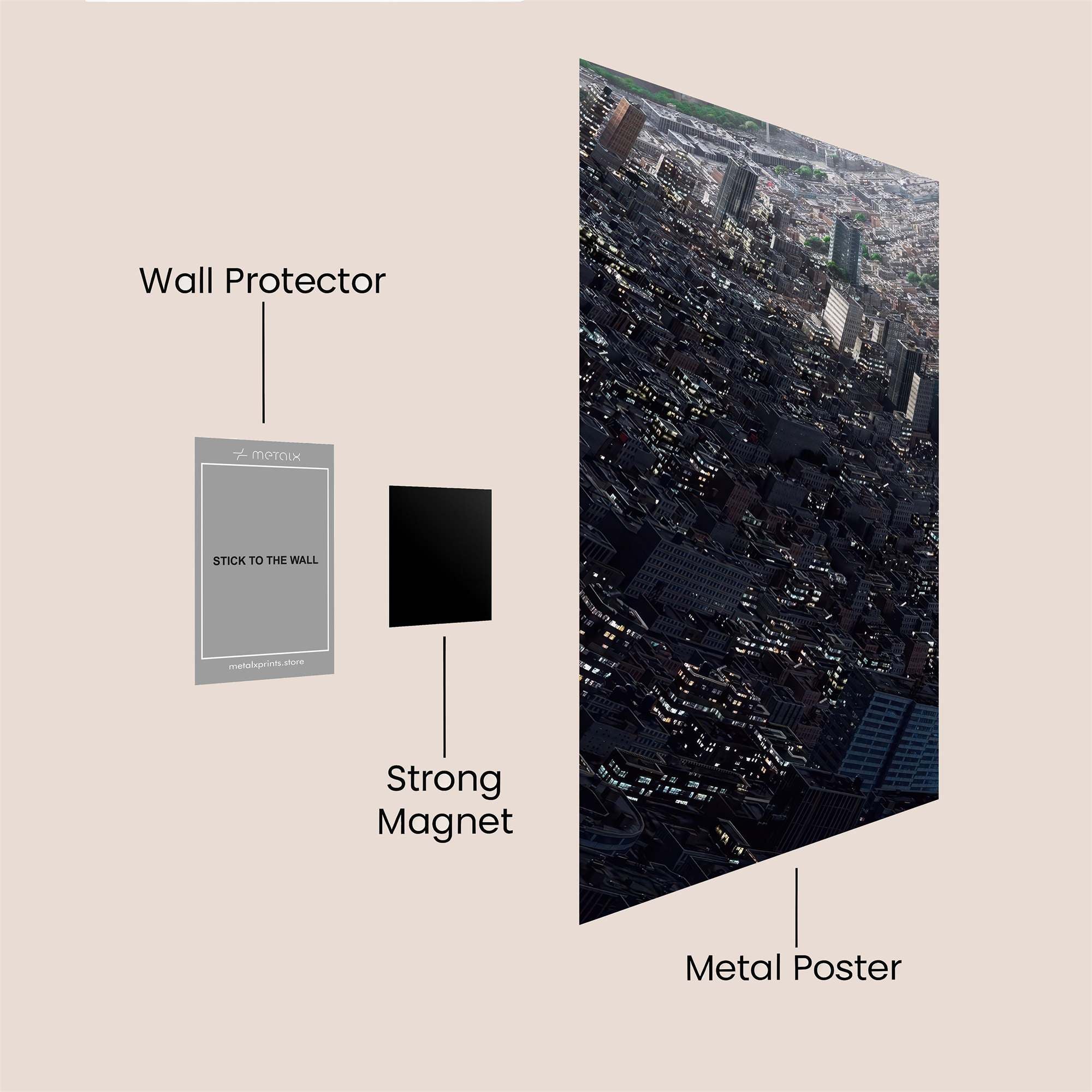 Urban Cascade Safe Wall Magnetic / M