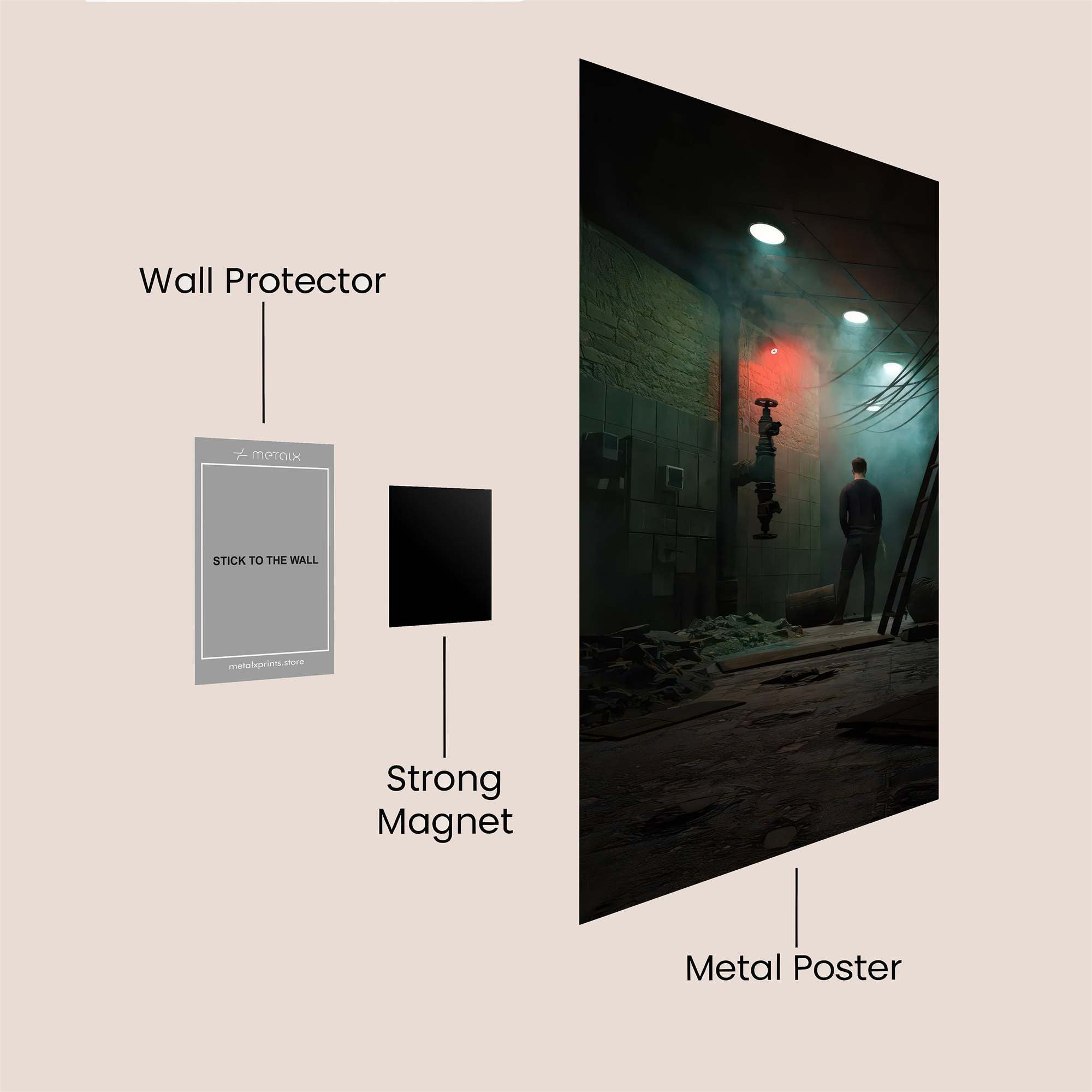 Industrial Solitude Safe Wall Magnetic / M