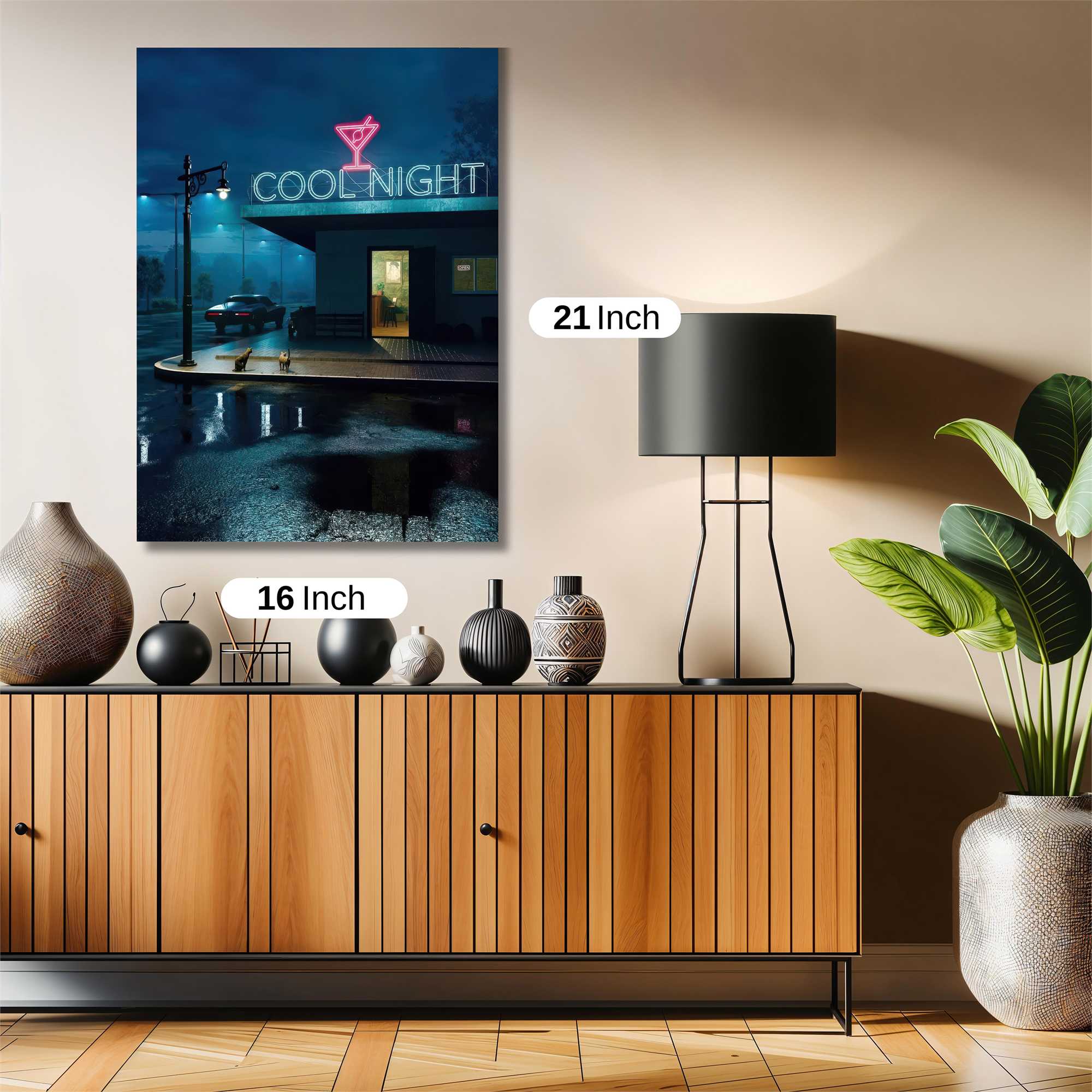 Neon Tranquility Safe Wall Magnetic / M