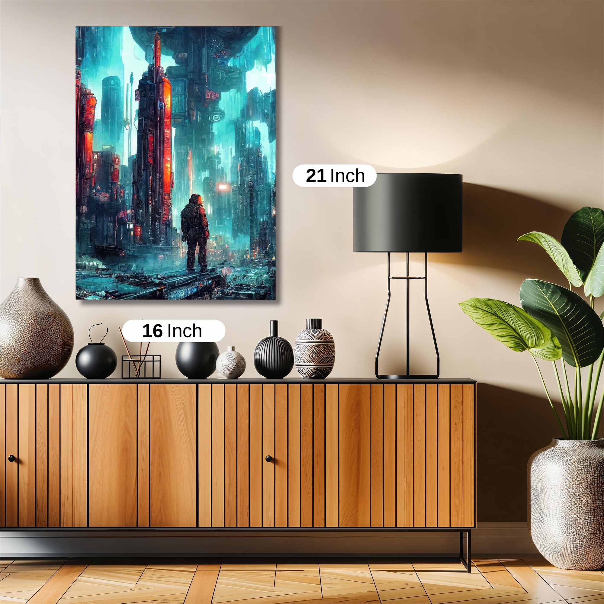 Futuristic Solitude Safe Wall Magnetic / M