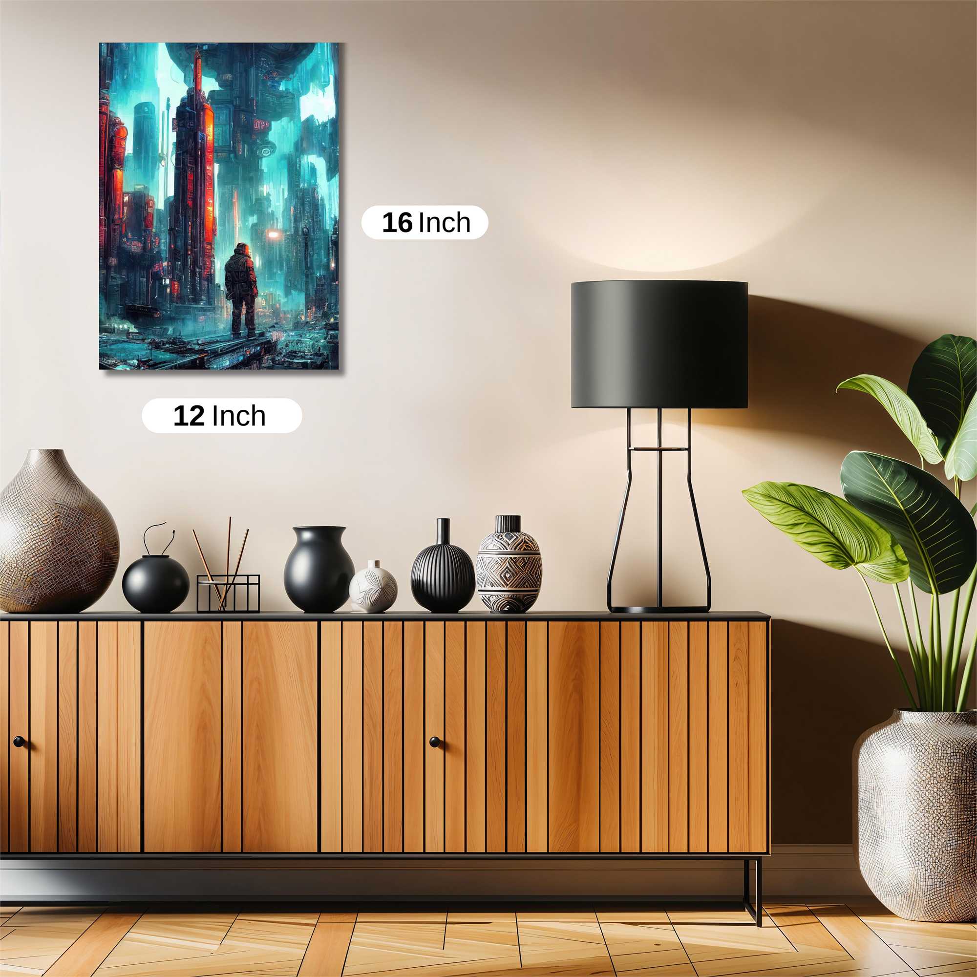 Futuristic Solitude Safe Wall Magnetic / M