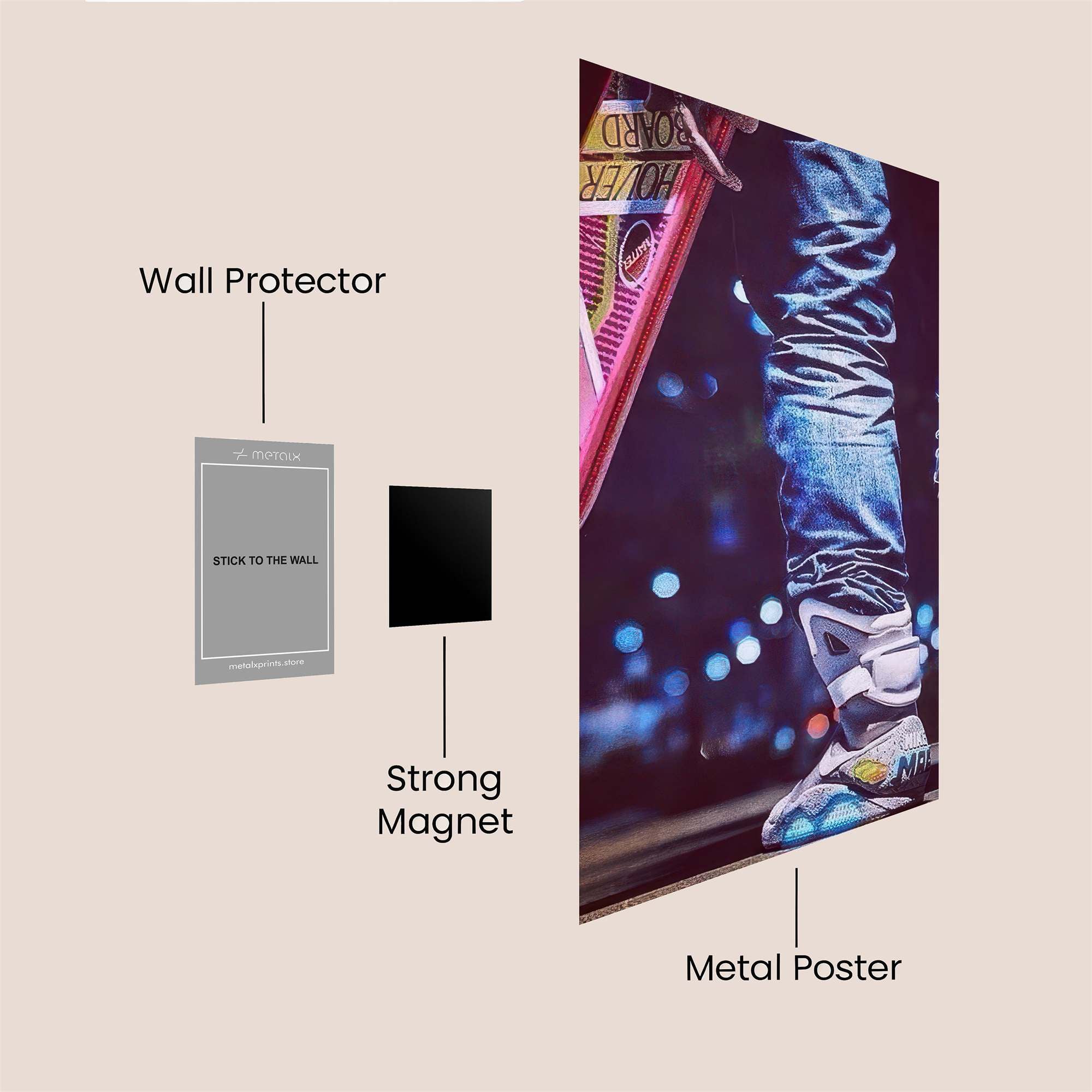 Hoverboard Dreamscape Safe Wall Magnetic / M